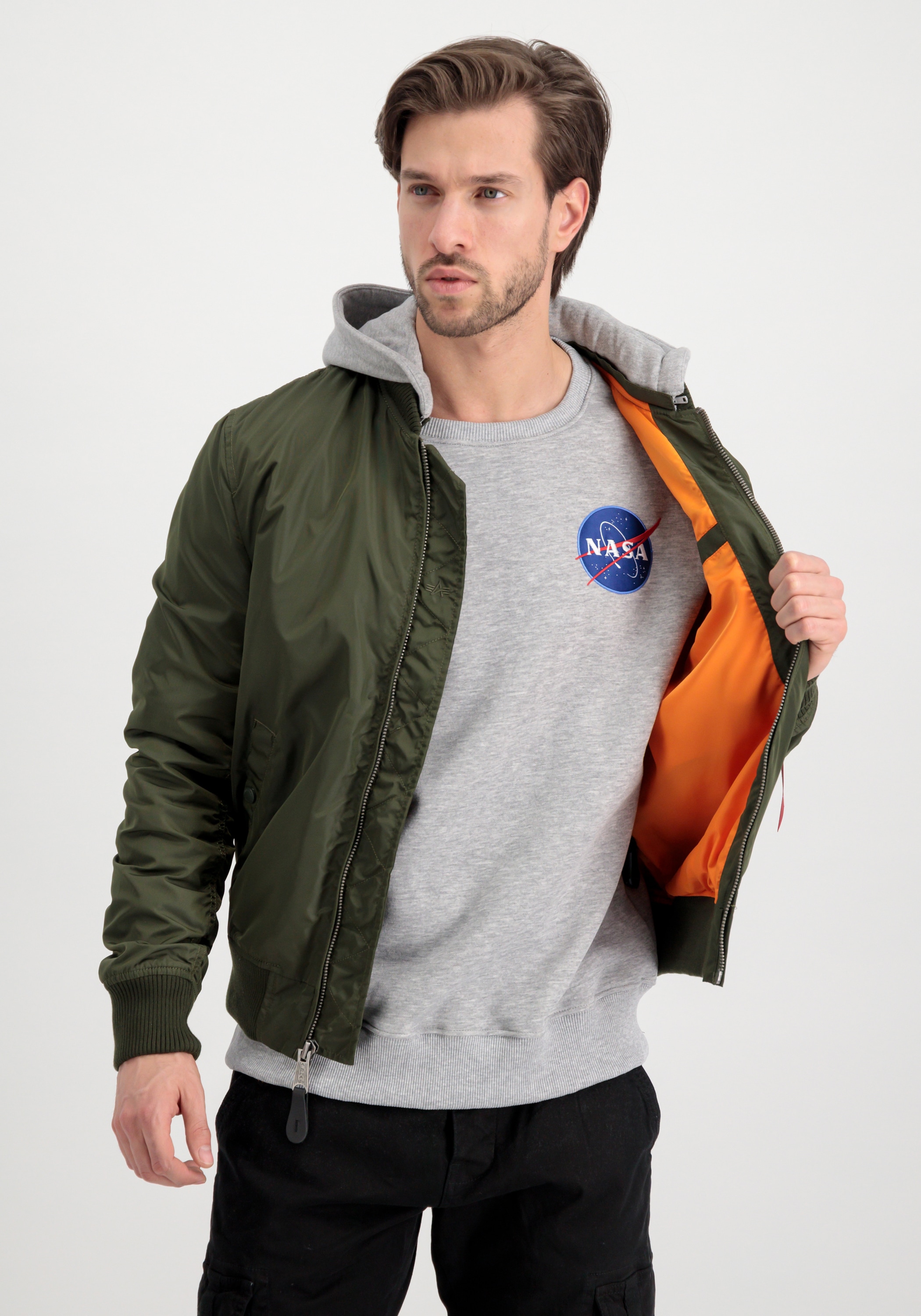 Alpha Industries Bomberjacke »MA-1 TT Hood Light«