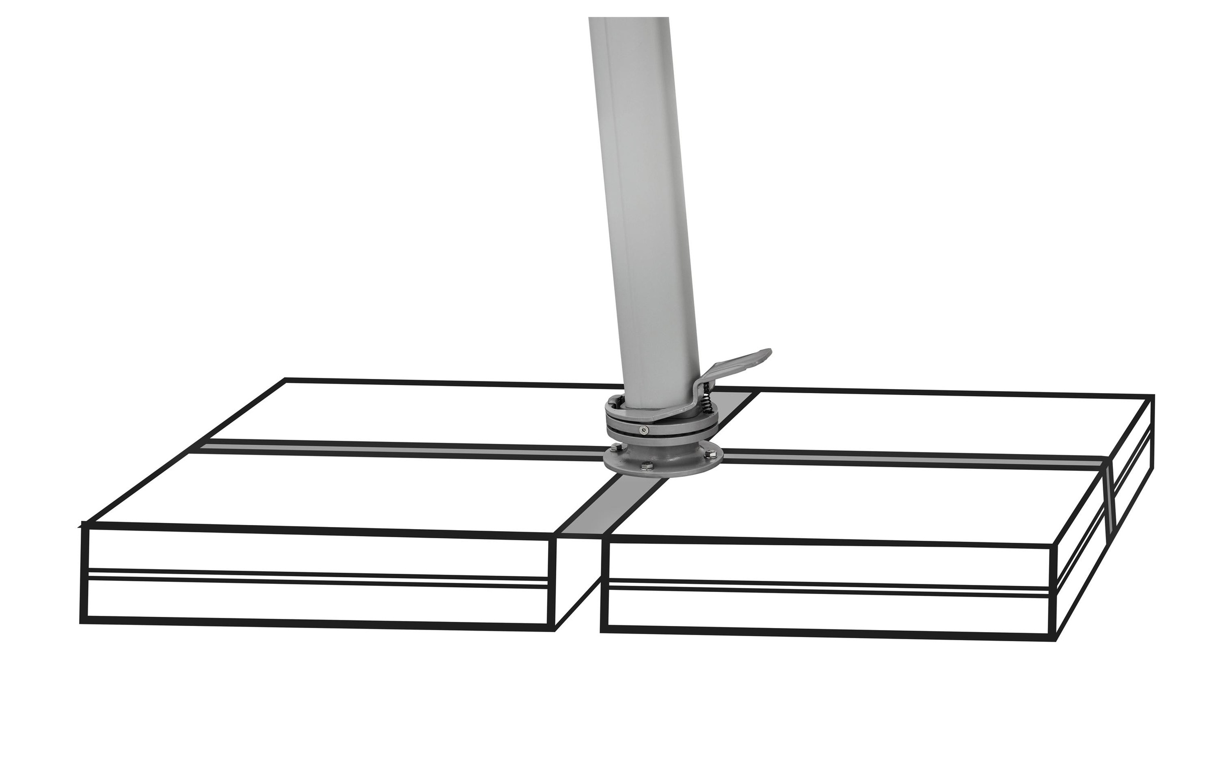 Sonnenschirm »Suncomfort by Glatz Varioflex Solar LED, 300 x 300 cm«