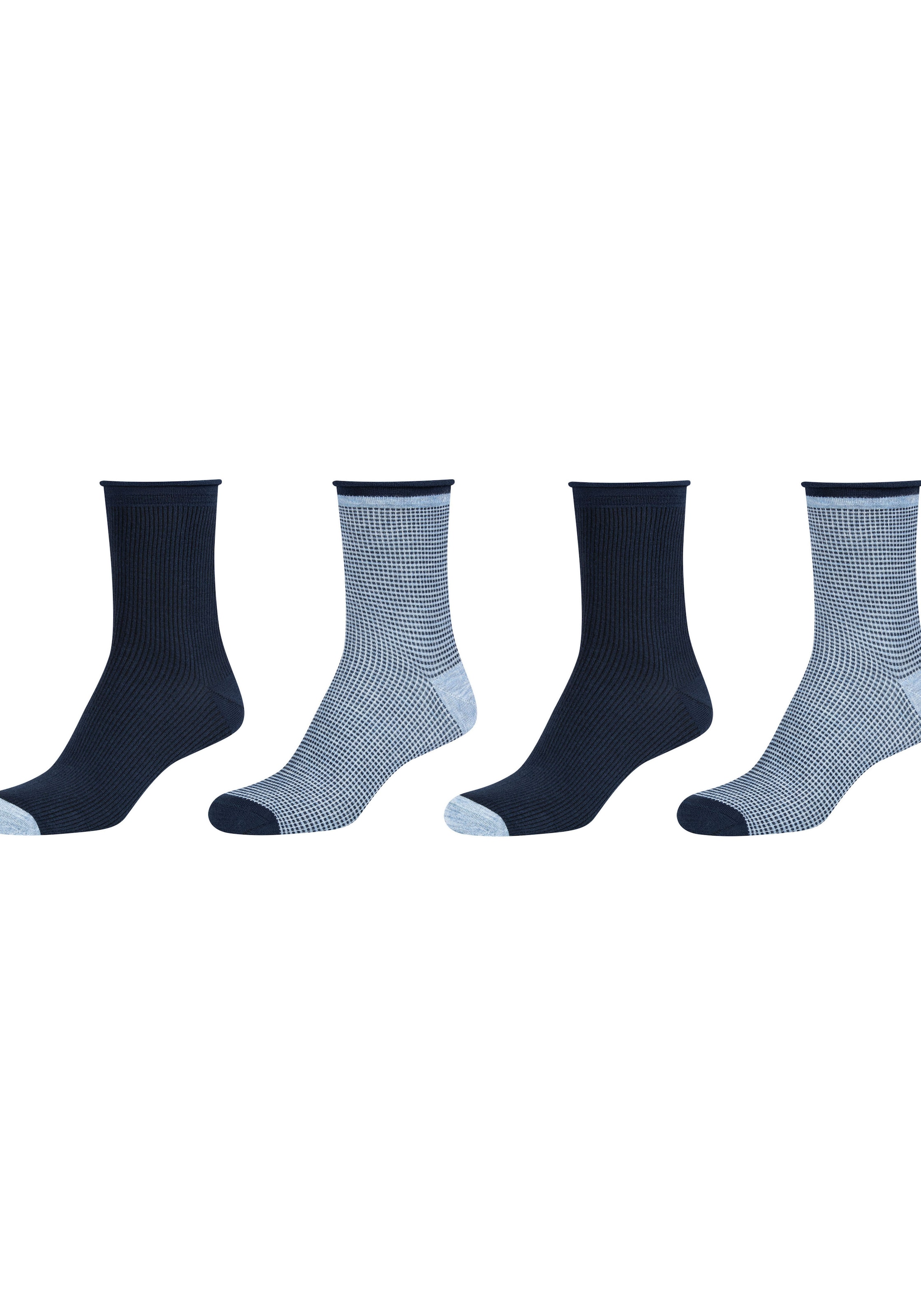 Camano Langsocken »silky touch«, (4 Paar), mit verstärkter Ferse