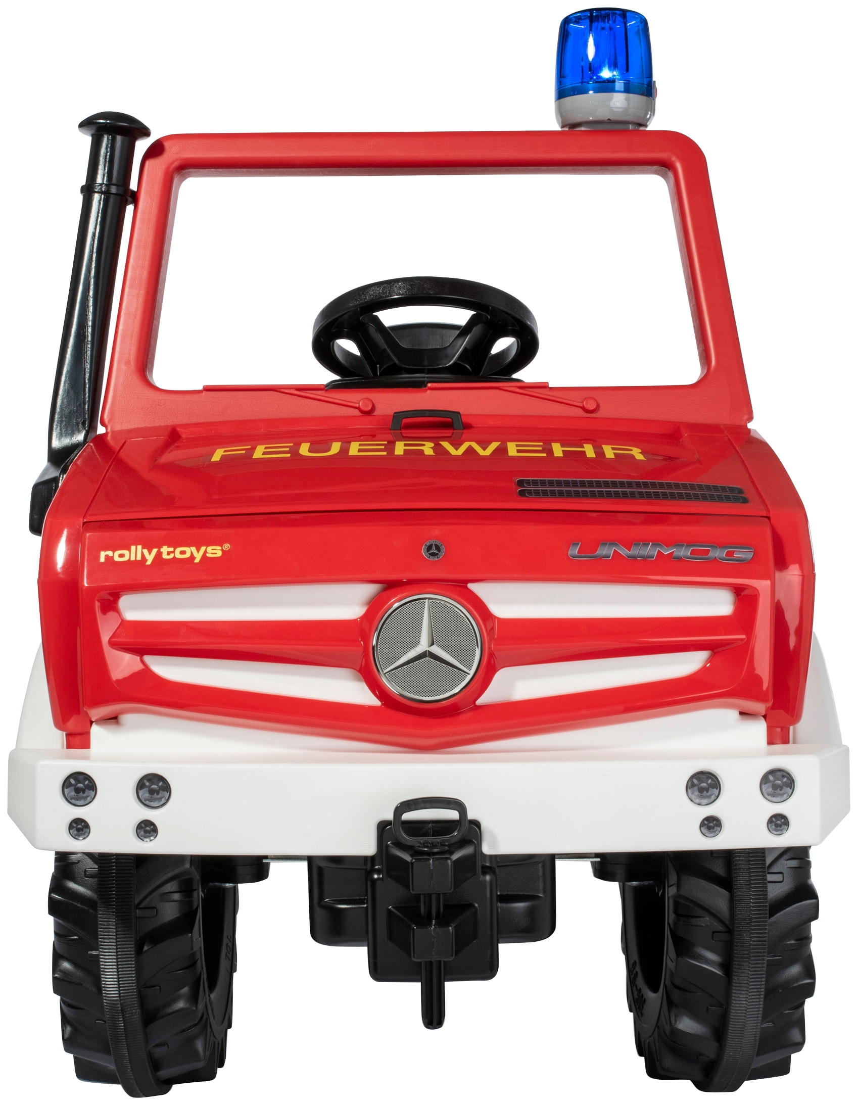 rolly toys® Tretfahrzeug »rollyUnimog Fire«, inkl. rollyFlashlight