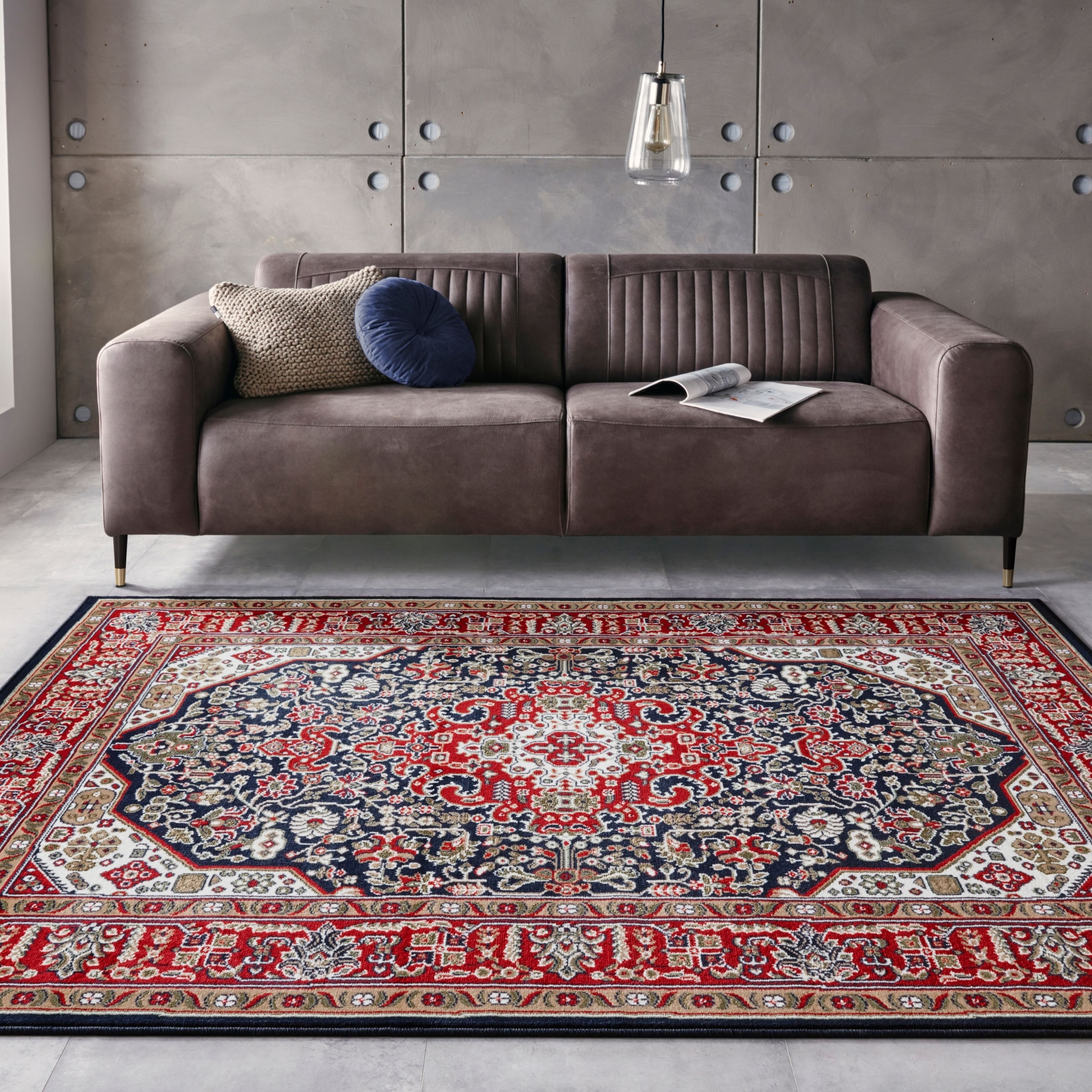 NOURISTAN Teppich »Skazar Isfahan«, rechteckig, 9 mm Höhe, Kurzflor, Orient, Läufer, Vintage, Esszimmer, Wohnzimmer, Flur