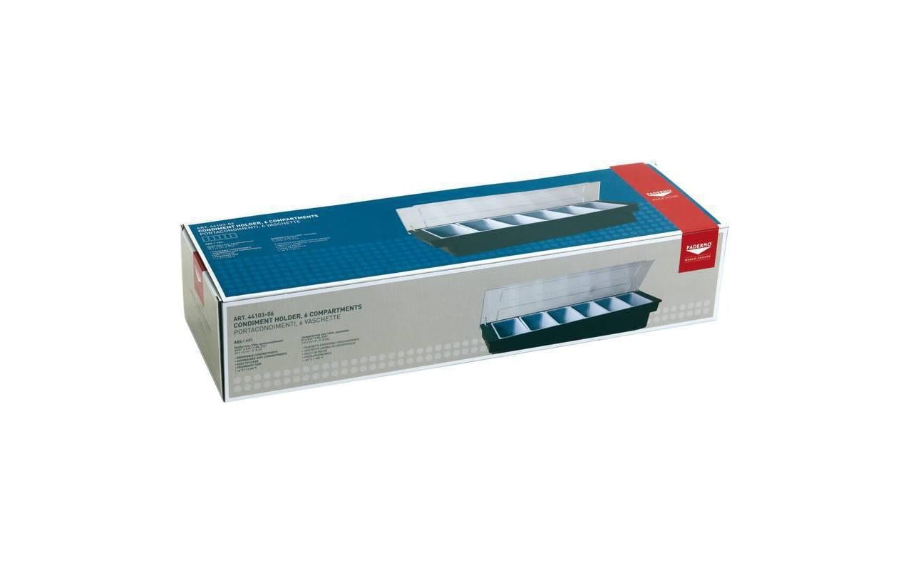 Servierplatte »Paderno 49 cm x 15 cm 6 Behälter«