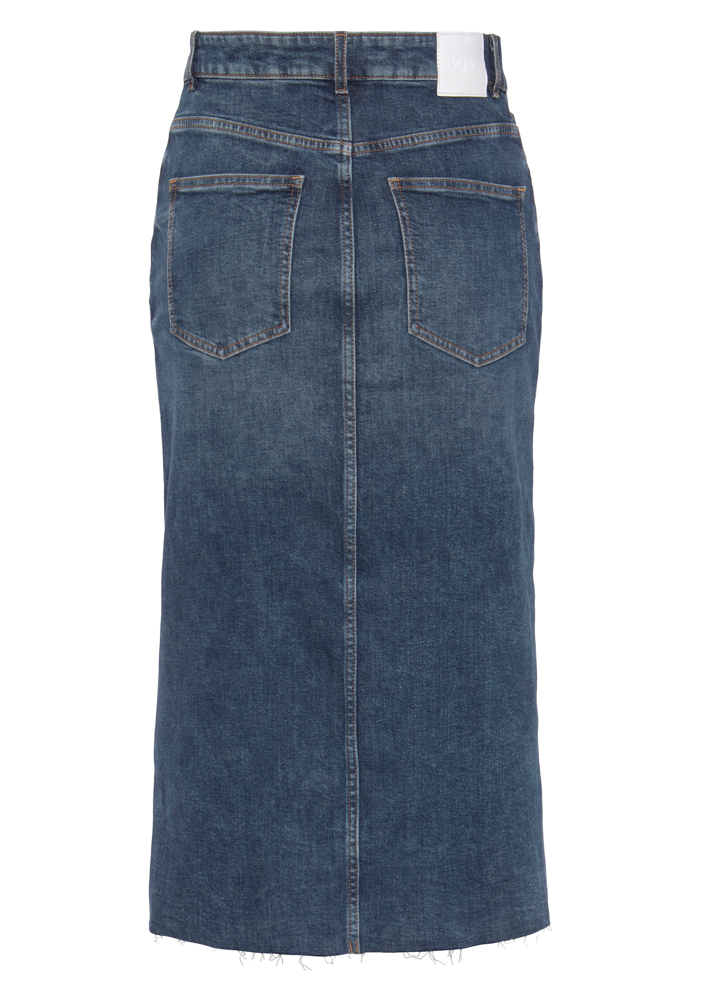 BOSS ORANGE Webrock »DENIM SKIRT MIDI Premium Damenmode«, widerstandsfähig