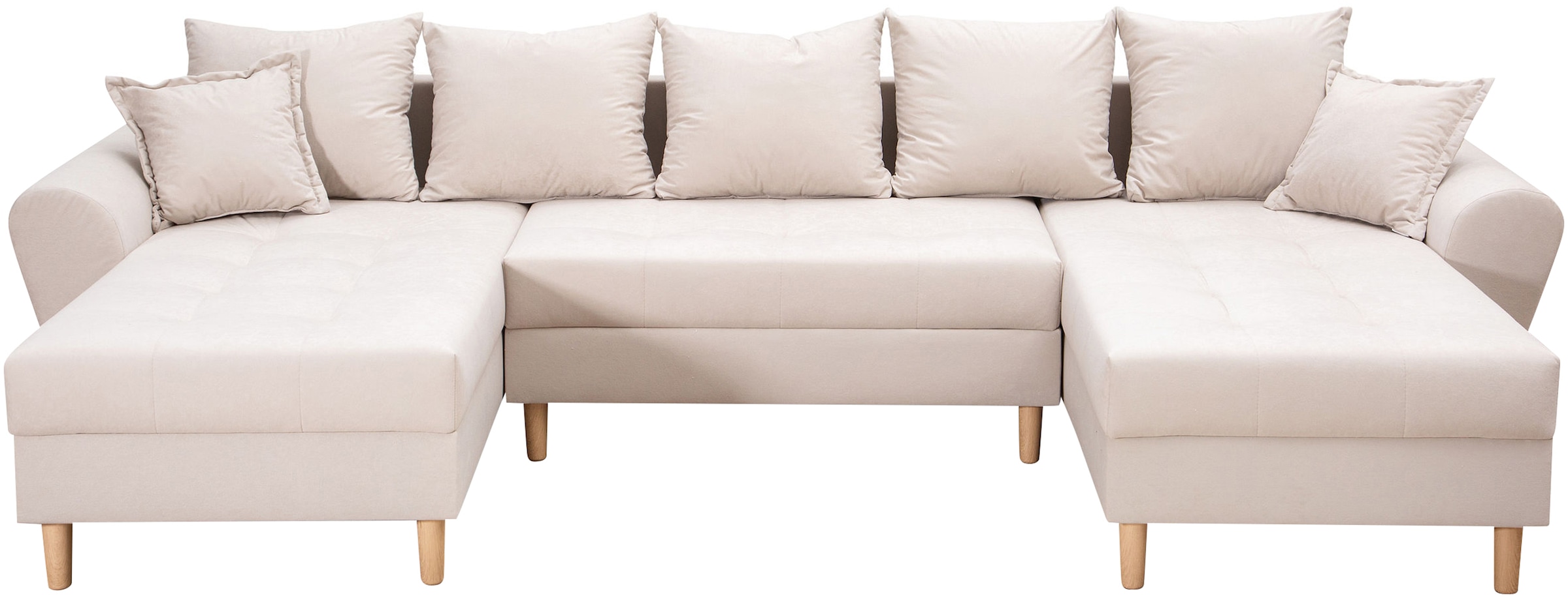 COLLECTION AB Wohnlandschaft »Raisa U-Form«, mit Federkern, Kissen und Steppung im Sitzbereich