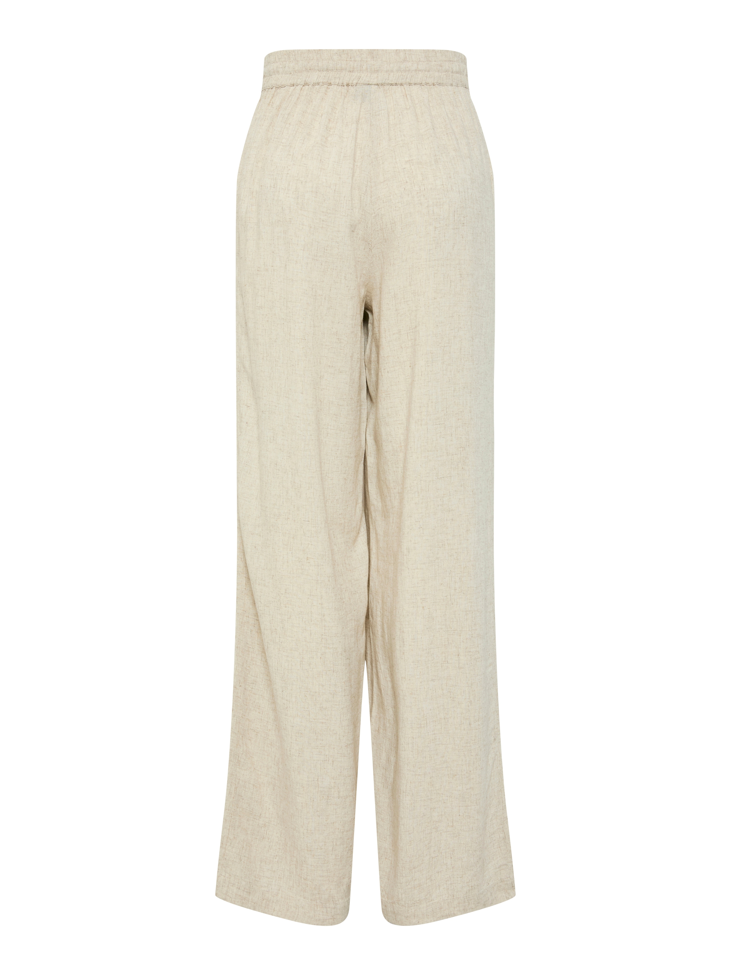 pieces Schlupfhose »PCPIA HW WIDE PANTS WVN NOOS«, mit Leinen