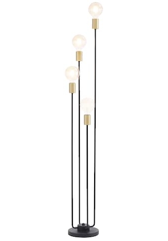 Leonique Stehlampe »Jarla«, 4 flammig-flammig, Stehleuchte mit goldfarbenen Fassungen,... kaufen