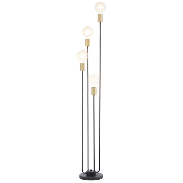 Leonique Stehlampe »Jarla«, 4 flammig-flammig, Stehleuchte mit  goldfarbenen/schwarzen Fassungen, Höhe 137 cm online kaufen |  Jelmoli-Versand