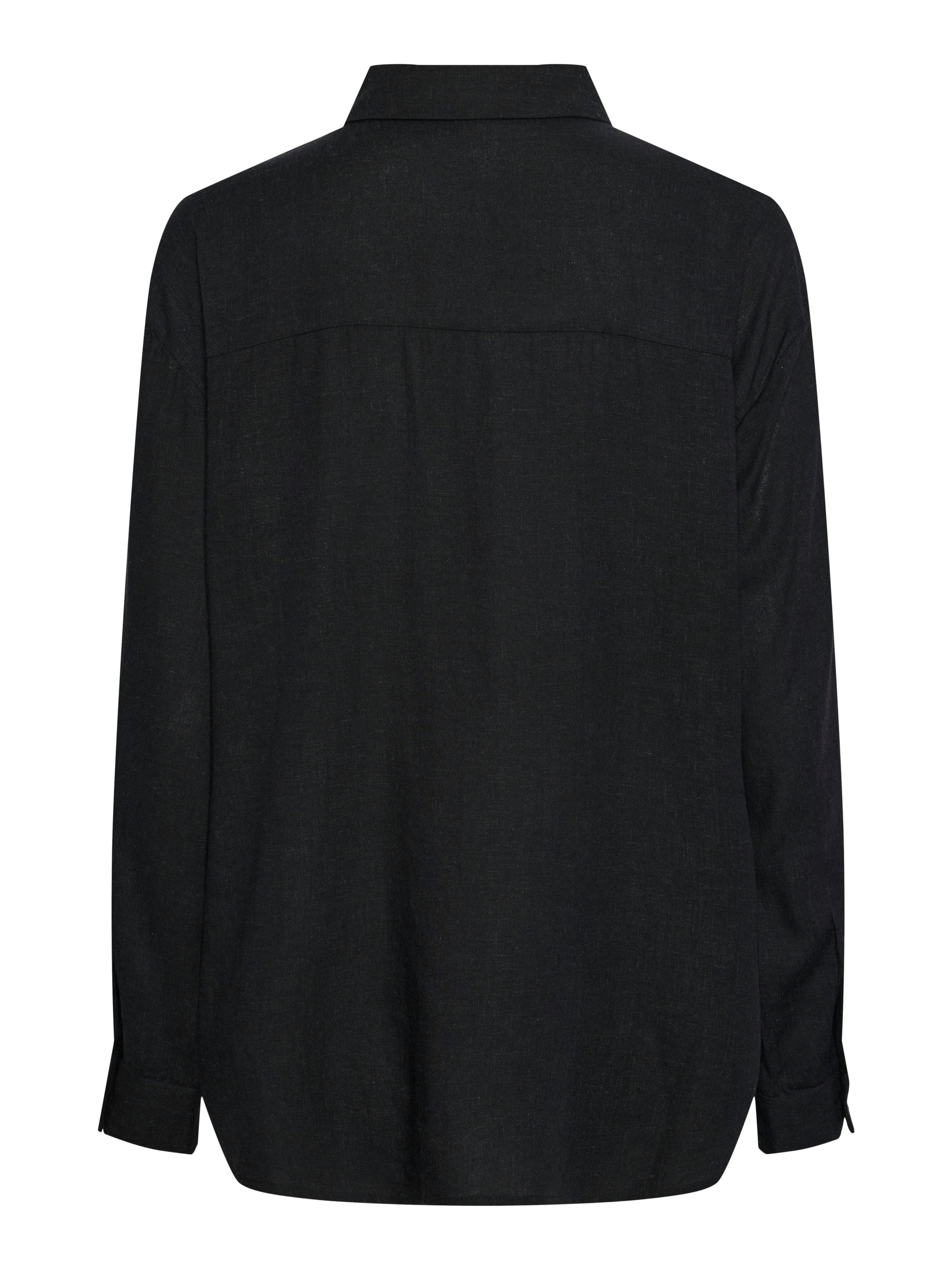pieces Hemdbluse »PCPIA LS LOOSE SHIRT WVN NOOS«, mit Leinen