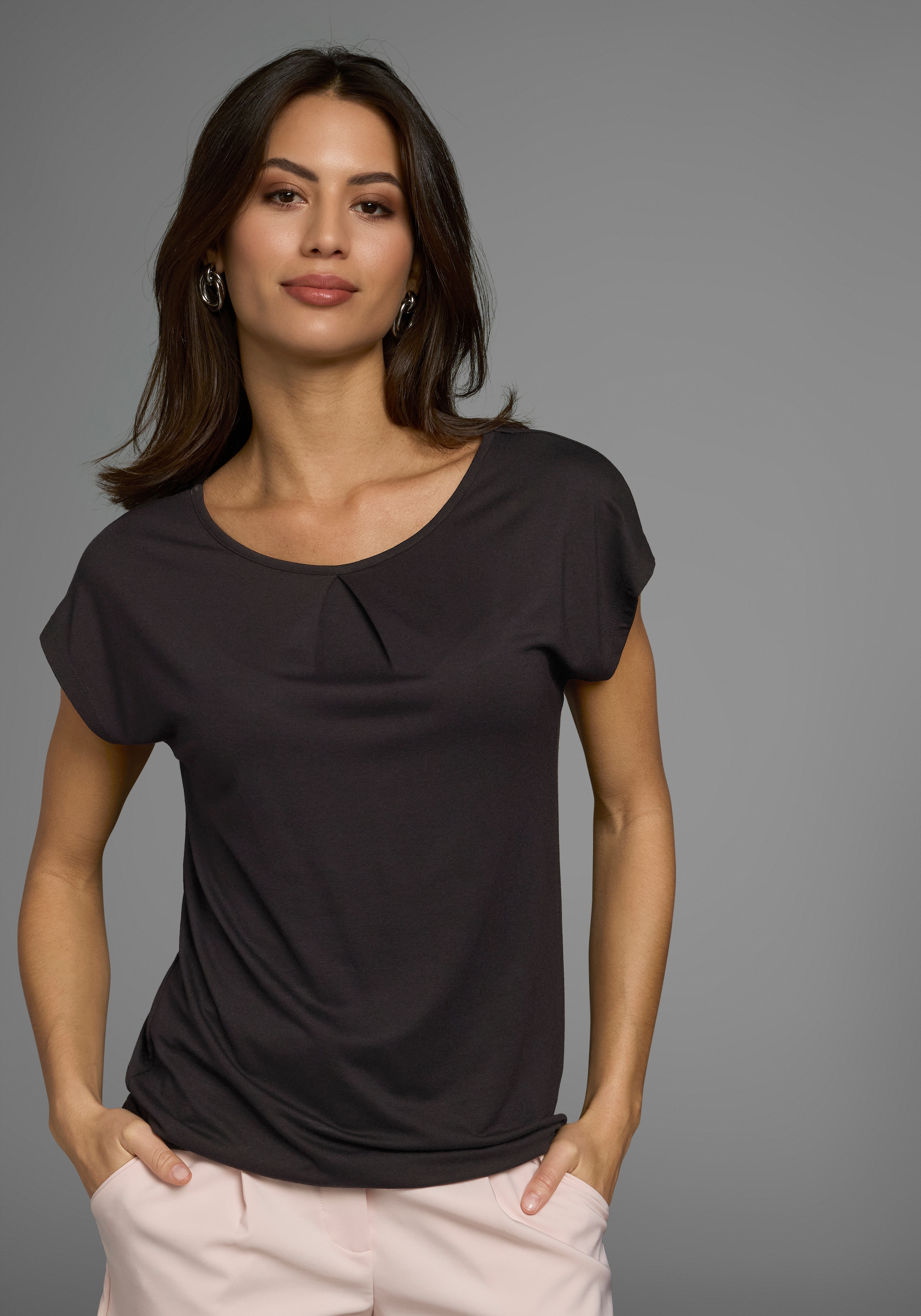 Laura Scott T-Shirt, (Packung, 2 tlg.), mit floralem Print - NEUE KOLLEKTION