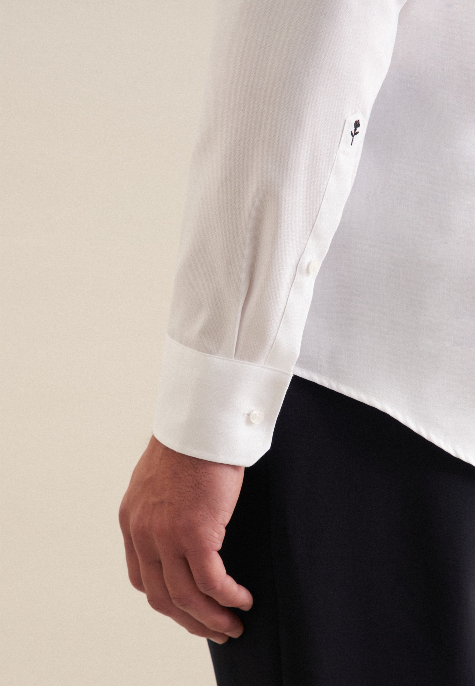 seidensticker Businesshemd »Schwarze Rose«, Slim Kentkragen Uni