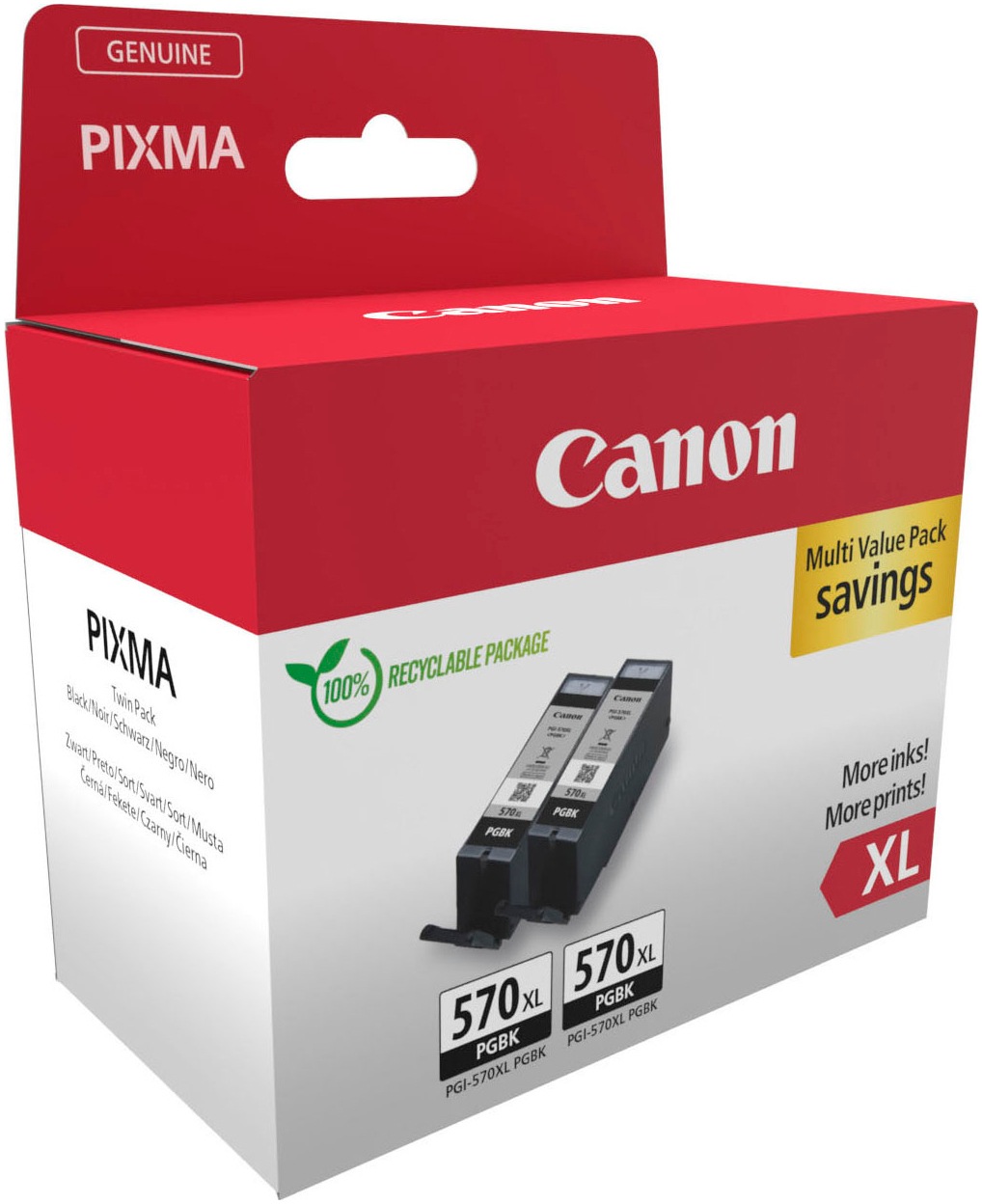 Canon Tintenpatrone »PGI-570BK XL (Doppelpack)«