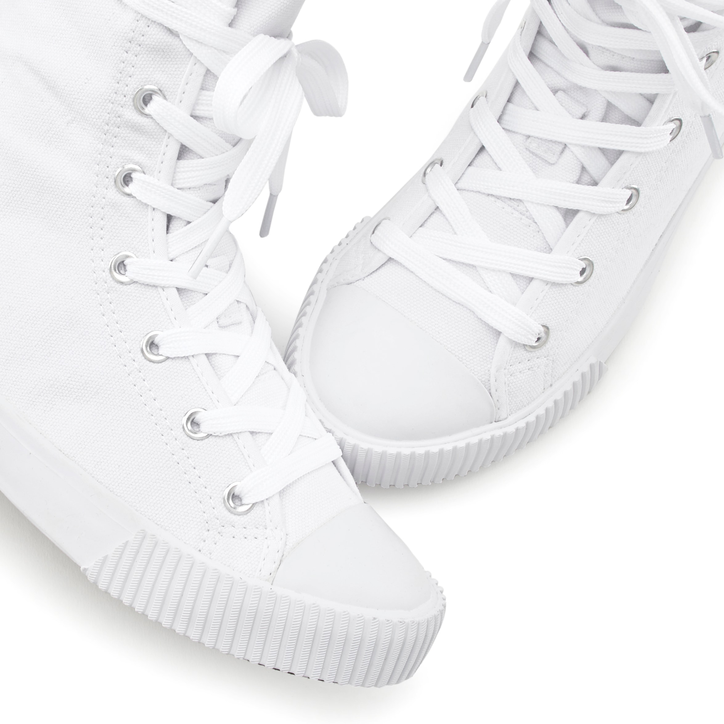 LASCANA Stiefelette, im Combat Look, High Top Sneaker, Schnürschuh, Textil-Boots