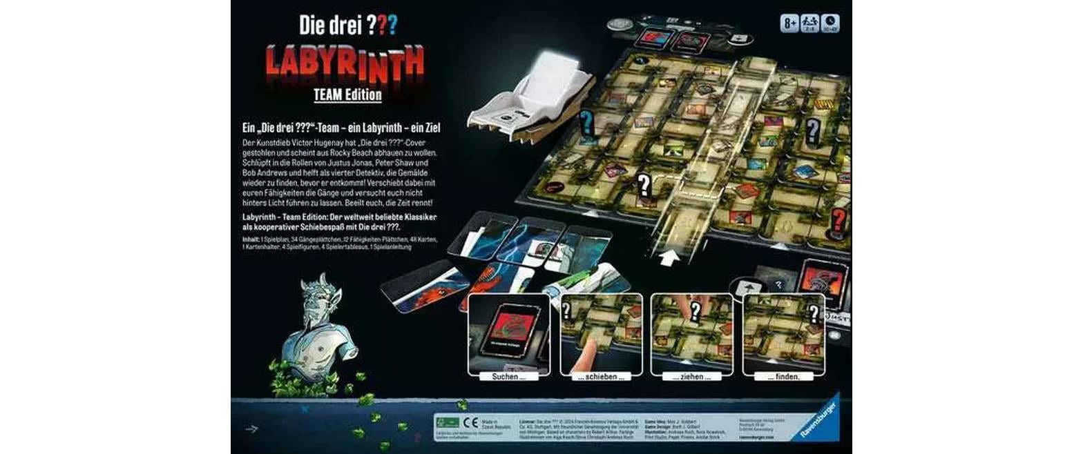 Ravensburger Spiel »Die drei ??? Labyrinth – Team Edition«