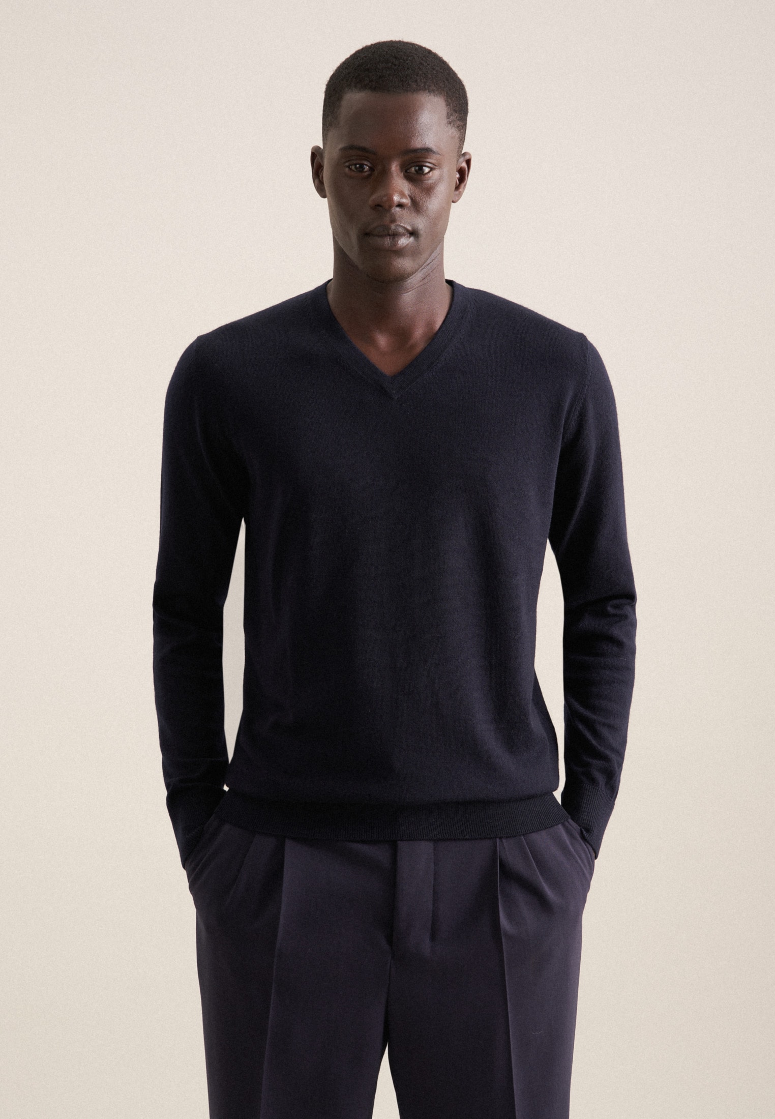 seidensticker Pullunder »Schwarze Rose« 1/1 V-Neck Uni