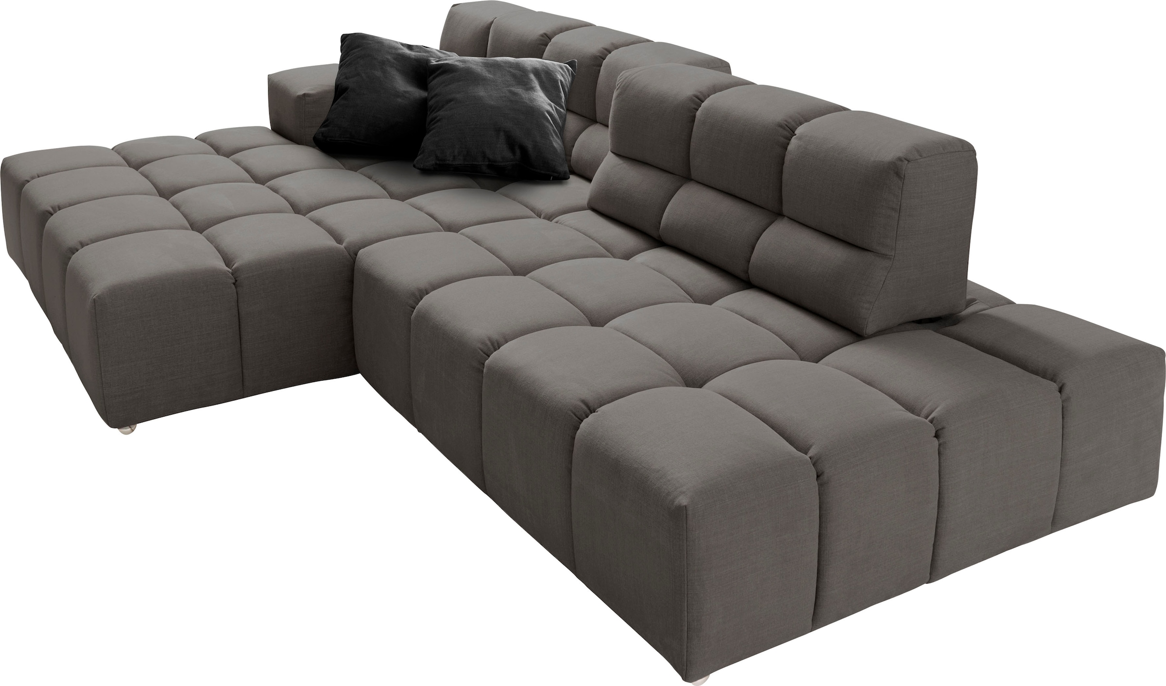 designwerk Ecksofa »Temple L-Form, tolles Designsofa«, mit Sitztiefenverstellung