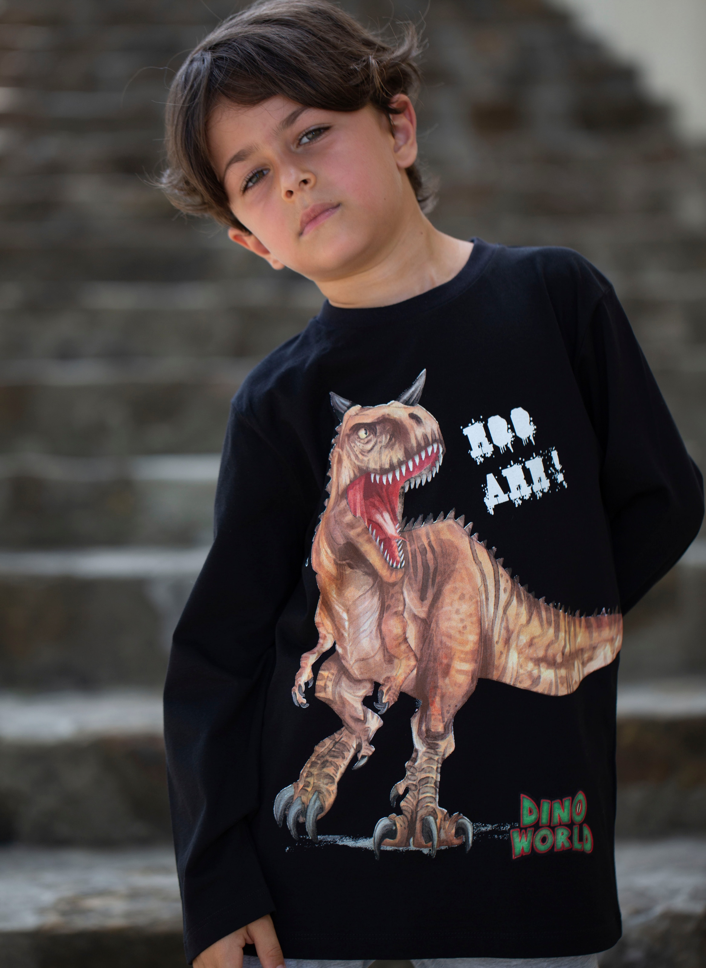hat einen supergünstigen Ausverkauf! Dino World Schlafanzug »Dino World Shop Jelmoli-Versand | Schlafanzug« Online