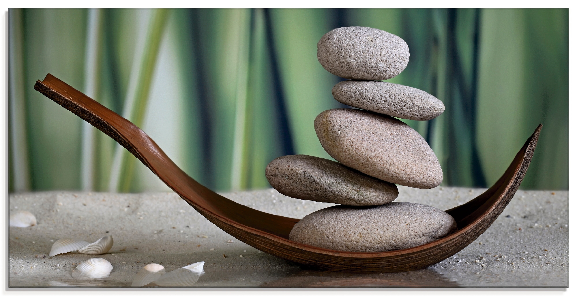 Artland Glasbild »Gleichgewicht«, Zen, (1 St.), in verschiedenen Grössen