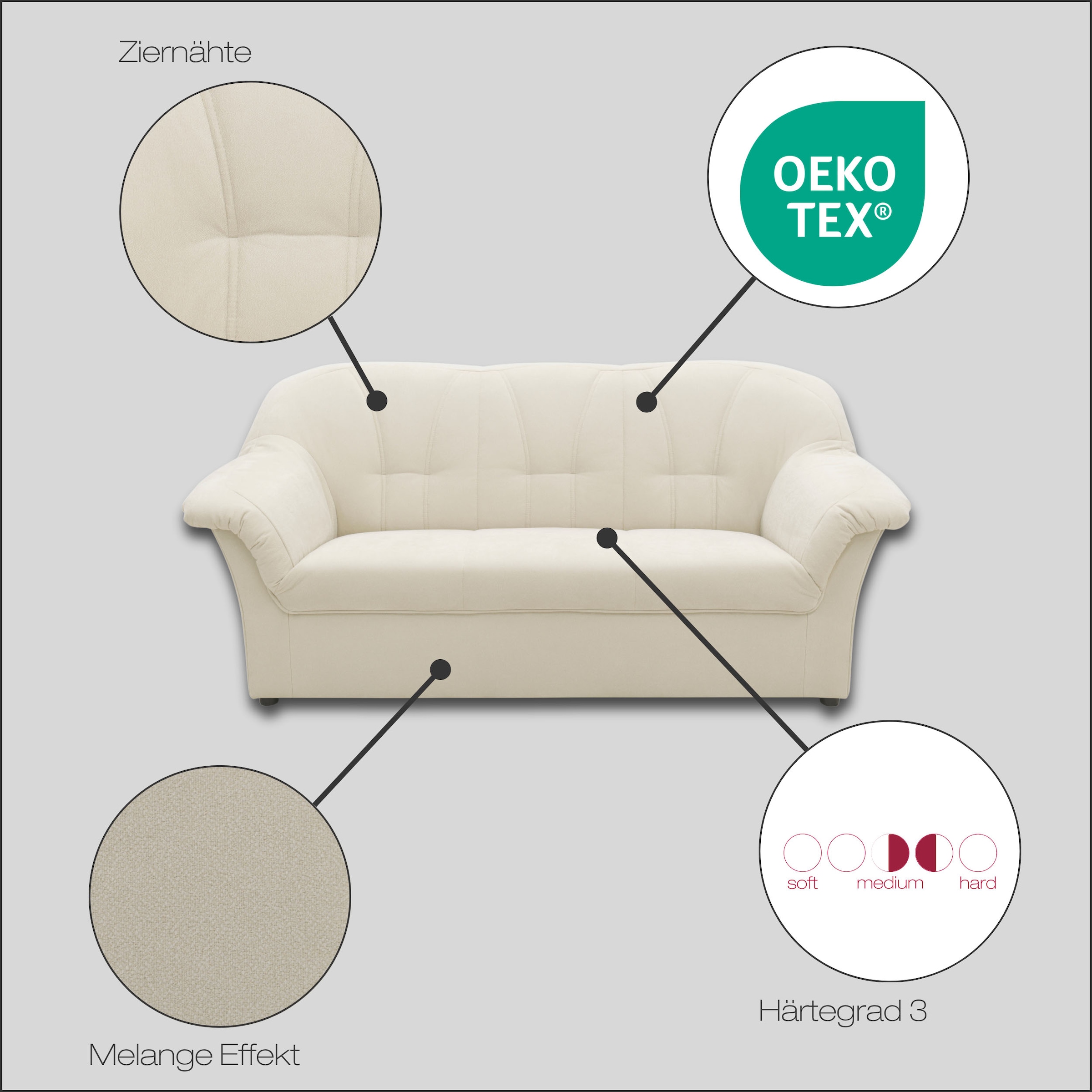 DOMO collection 3-Sitzer »Pegnitz«