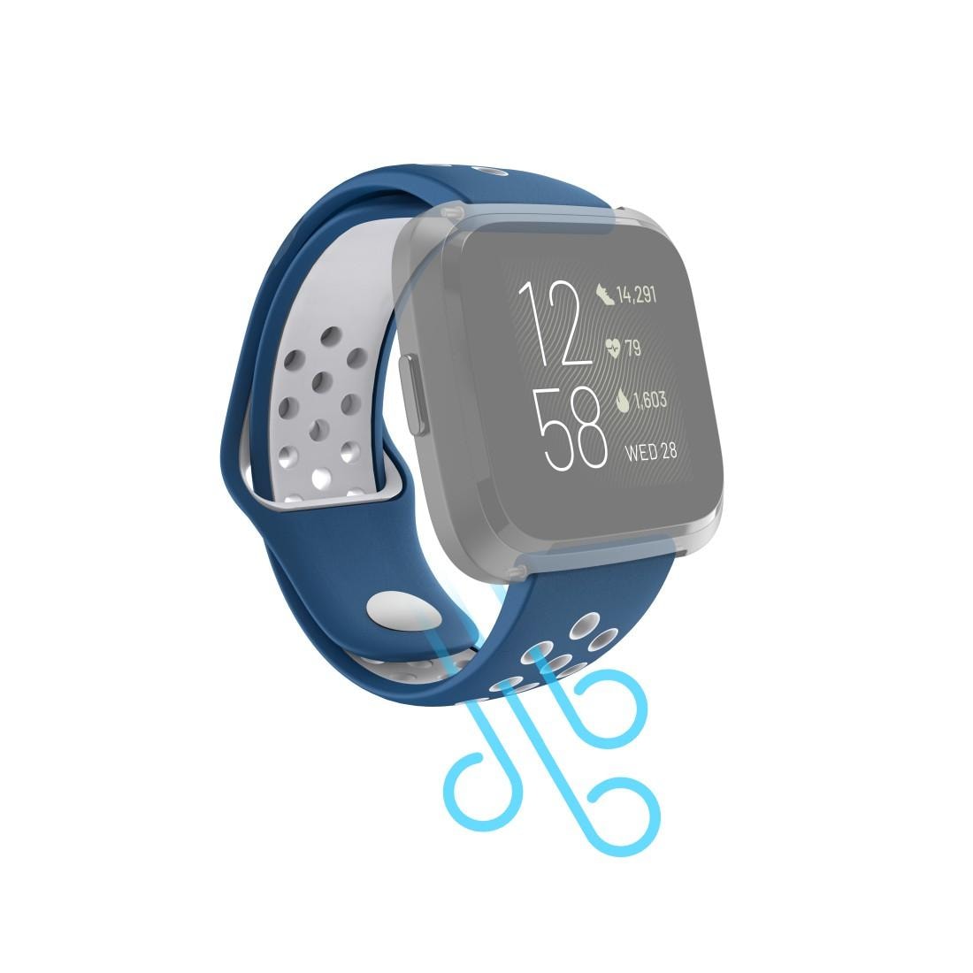 ✵ Hama Smartwatch-Armband »atmungsaktives Ersatzarmband Fitbit Versa  2/Versa/Versa Lite, 22mm« günstig entdecken | Jelmoli-Versand | Uhrenarmbänder