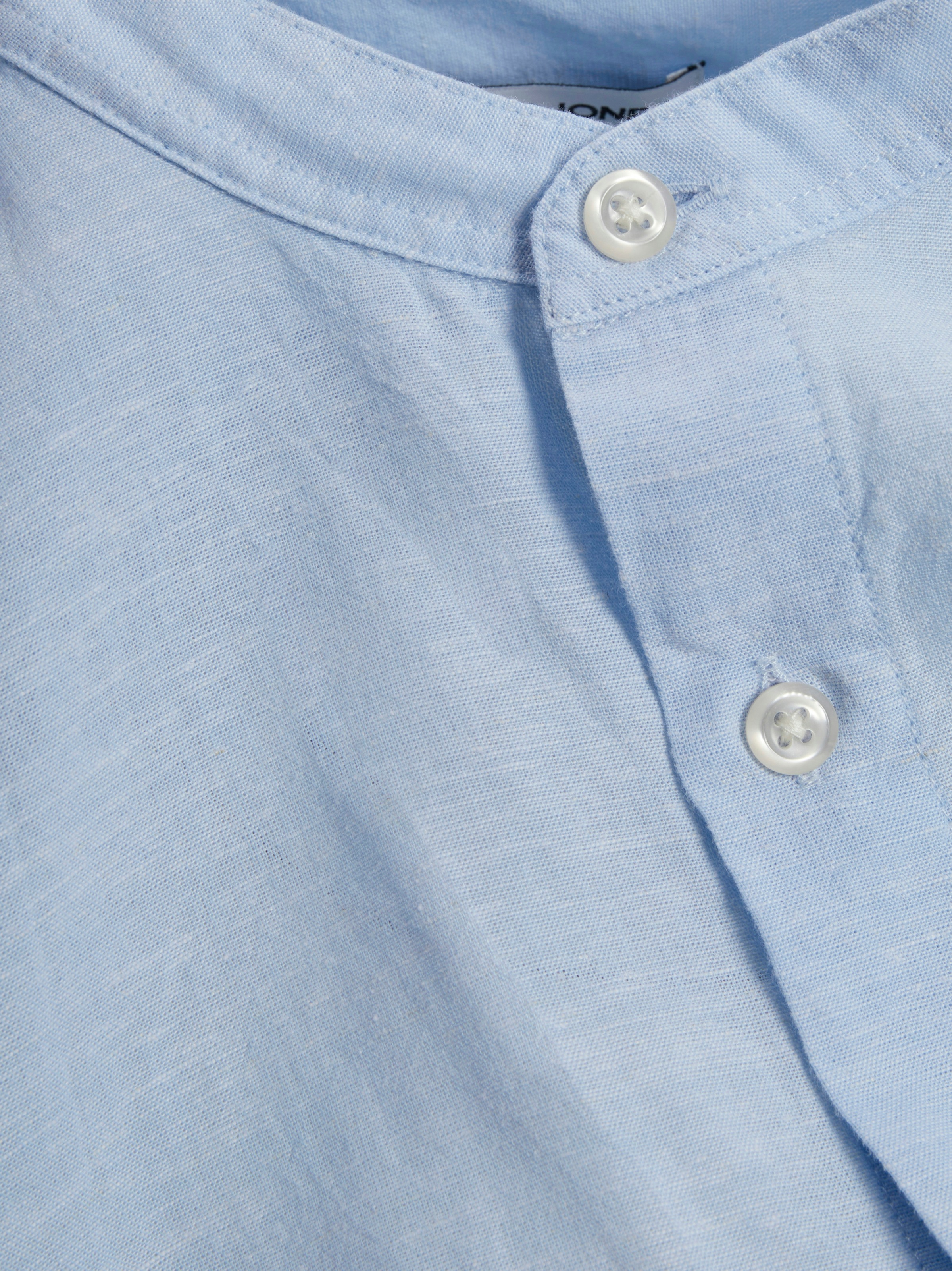 Jack & Jones Langarmhemd »JJEBREEZE BAND SHIRT LS SN«, mit Bandkragen
