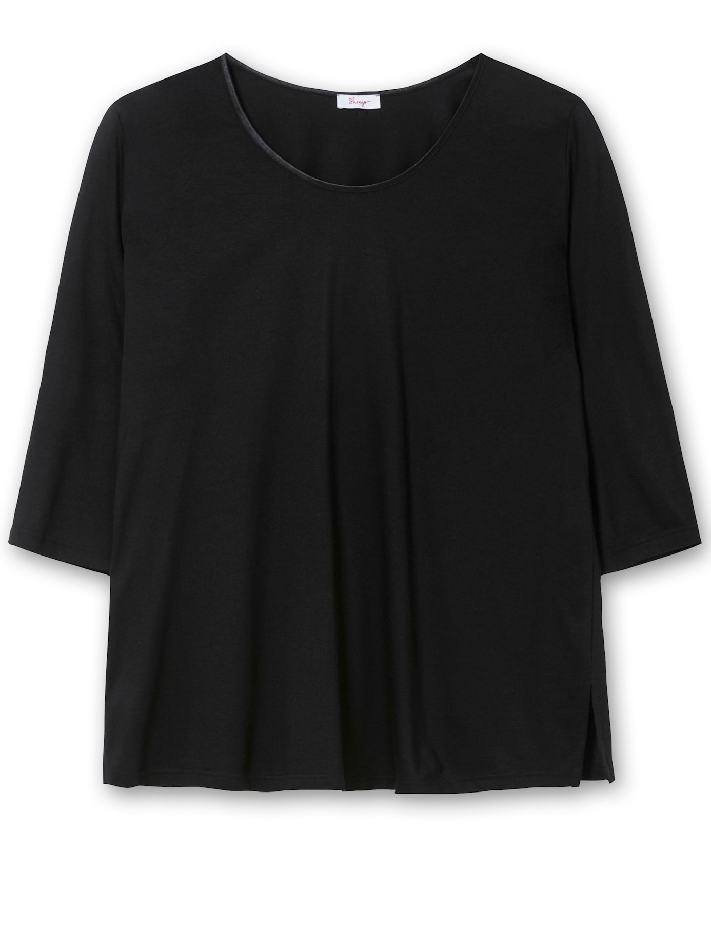 Sheego 3/4-Arm-Shirt »Rundhalsshirt«, (1 tlg.)