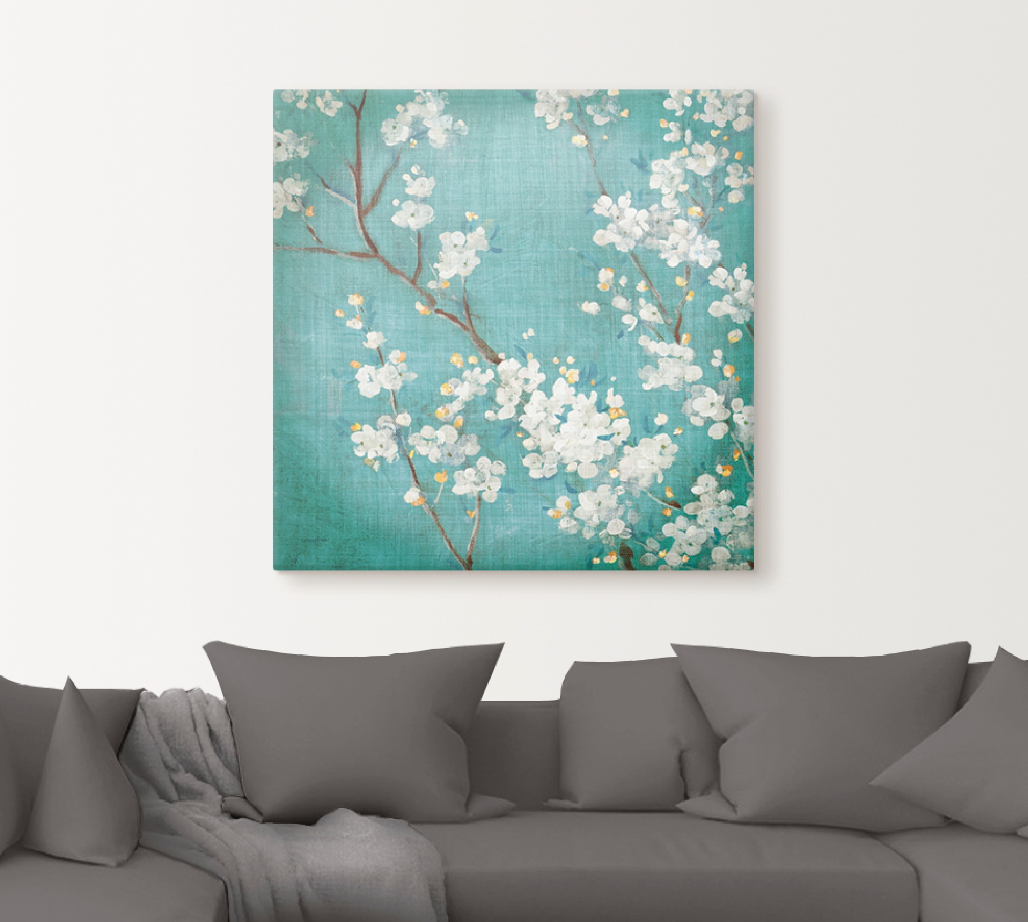 Artland Wandbild »Weisse Kirschblüten II«, Blumen, (1 St.), als Leinwandbild, Poster in verschied. Grössen