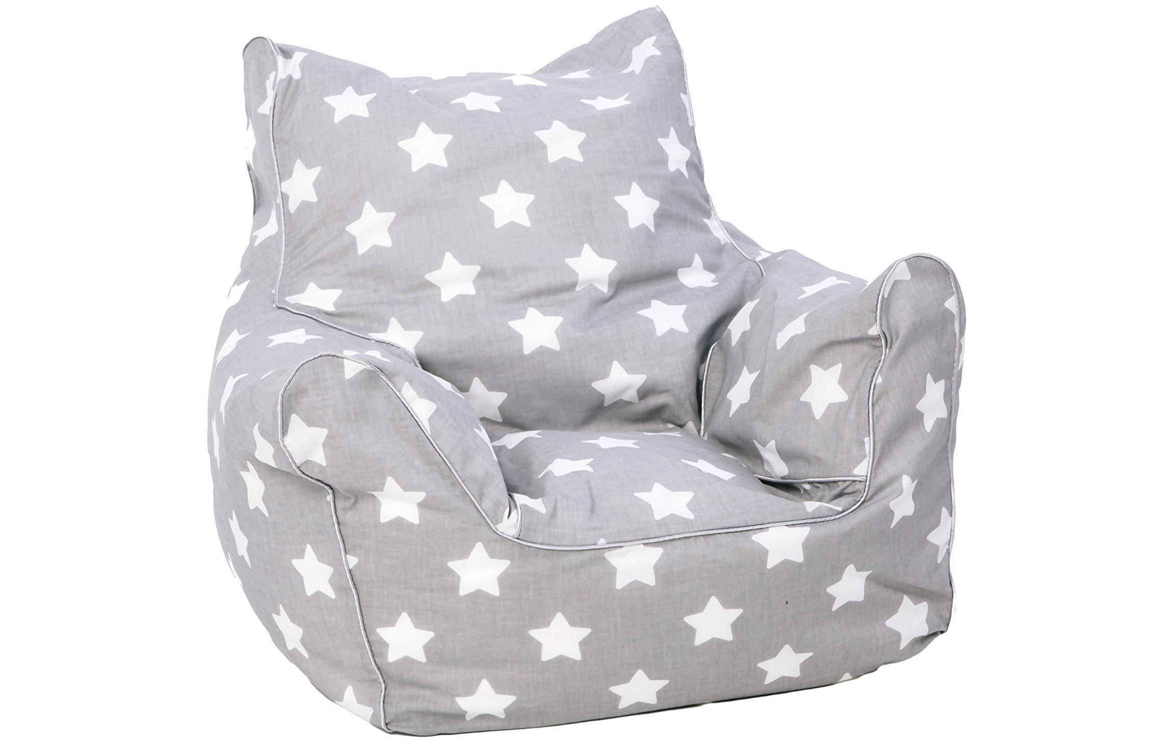 Knorrtoys® Sitzsack »Grey White Stars«, für Kinder