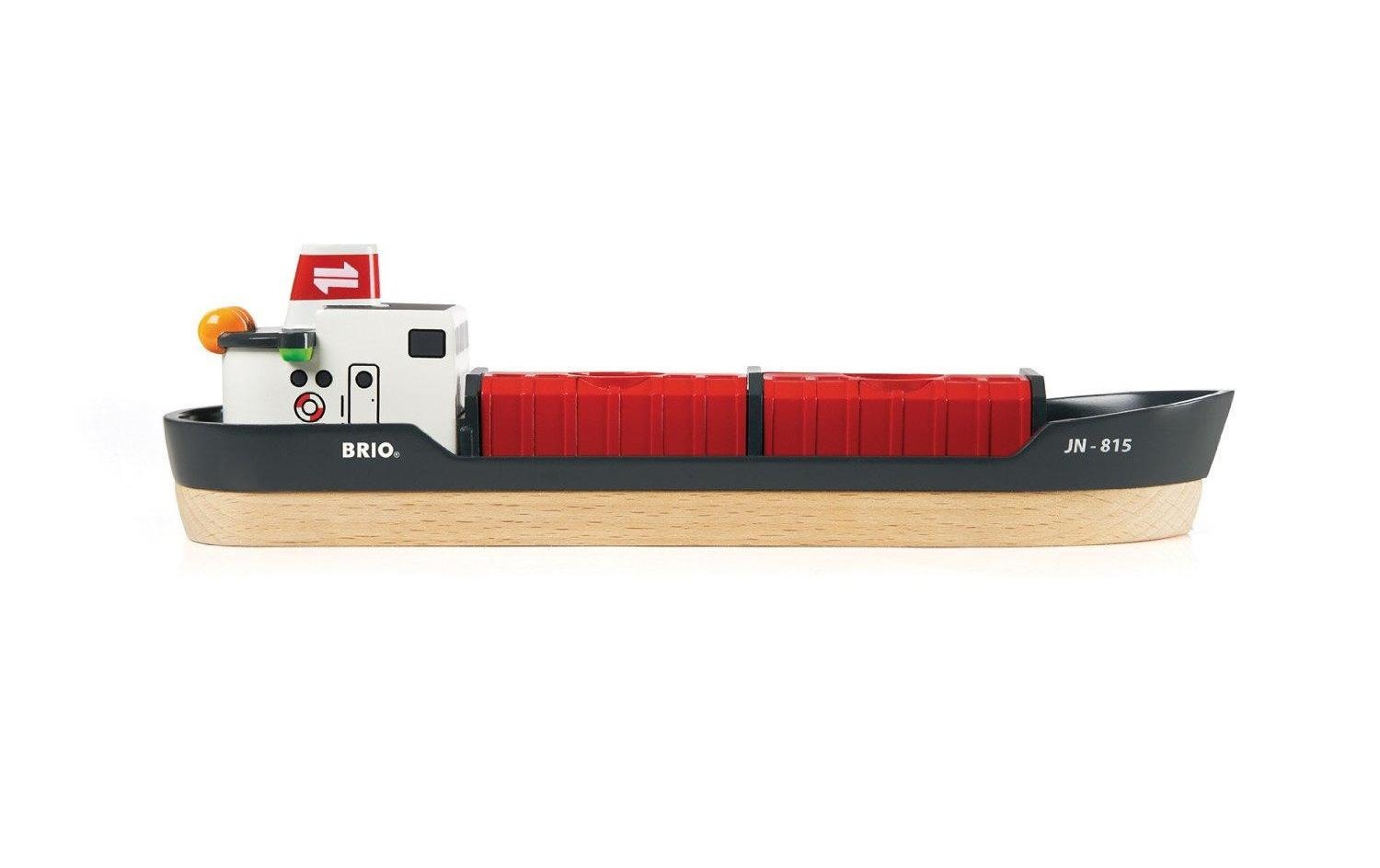 BRIO® Spielzeugeisenbahn-Erweiterung »BRIO® WORLD Container Hafen Set«, (Set)
