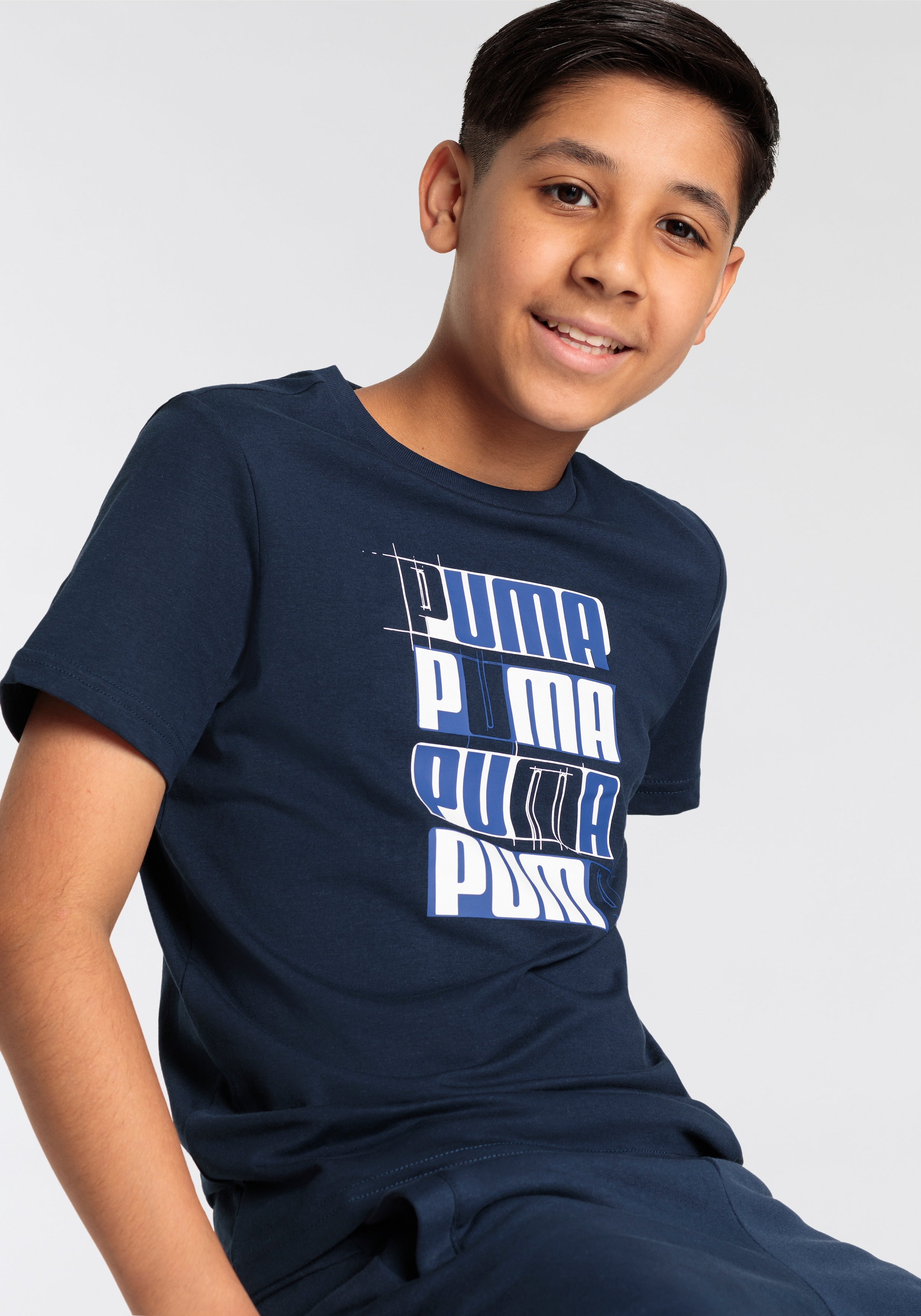 PUMA T-Shirt »ESS+ LOGO LAB TEE B«, (1 tlg.), Für Kinder und Jugendliche
