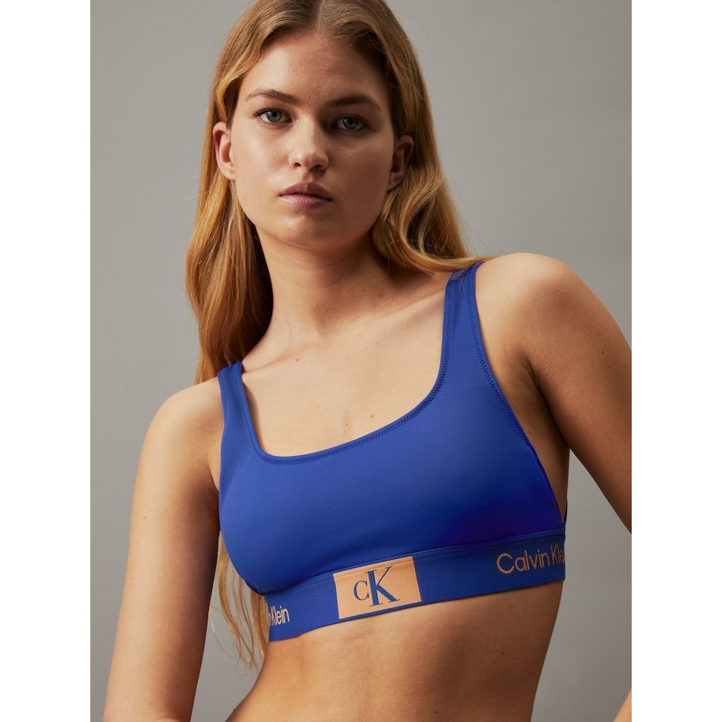 Calvin Klein Swimwear Bandeau-Bikini-Top »BRALETTE-RP«, mit Logodruck auf dem Unterband