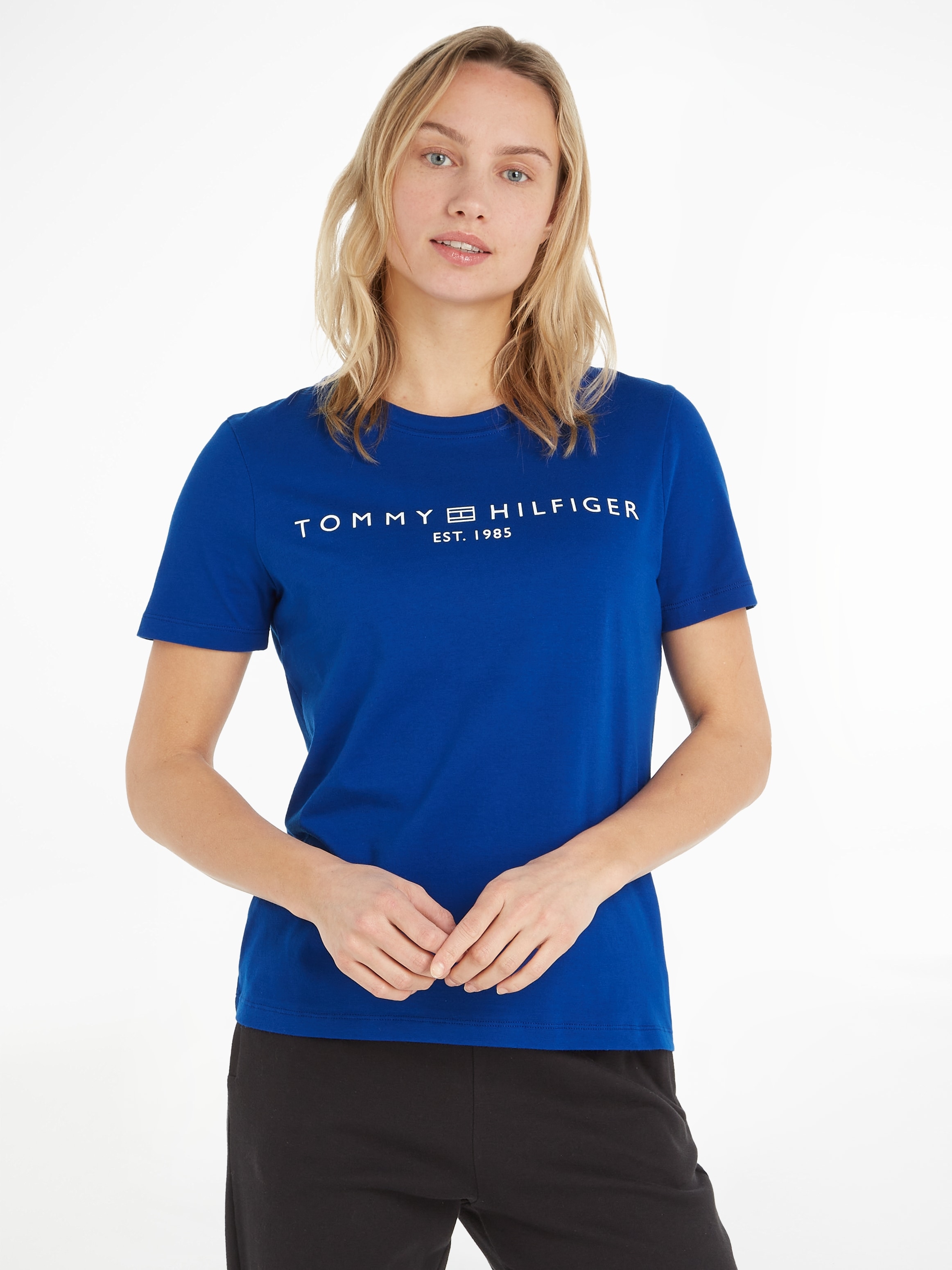 online shoppen CORP Tommy T-Shirt LOGO mit C-NK SS«, | Logo Hilfiger Jelmoli-Versand »REG