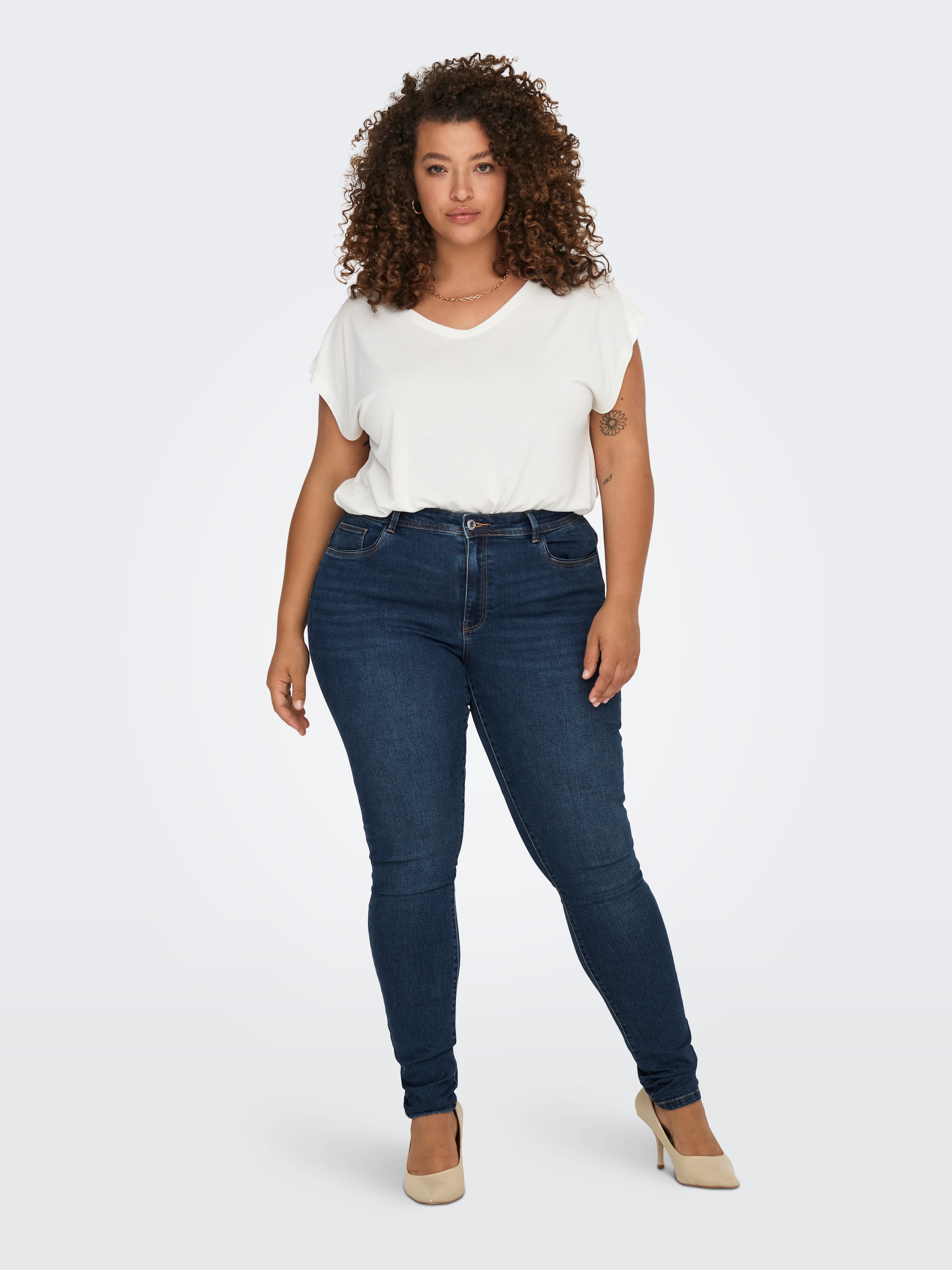 ONLY CARMAKOMA Skinny-fit-Jeans »CARSALLY MID SKINNY DNM BJ581«