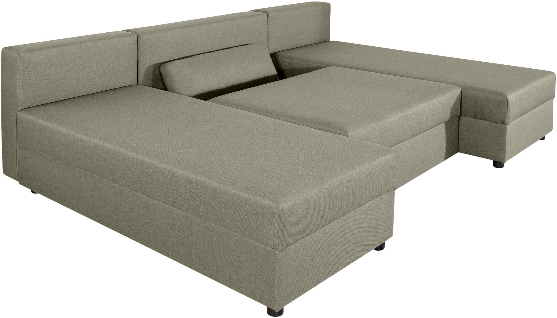 COLLECTION AB Wohnlandschaft »Pico U-Form«, Wohnlandschaft,2 X Ottomane,Polyätherschaum Polsterung