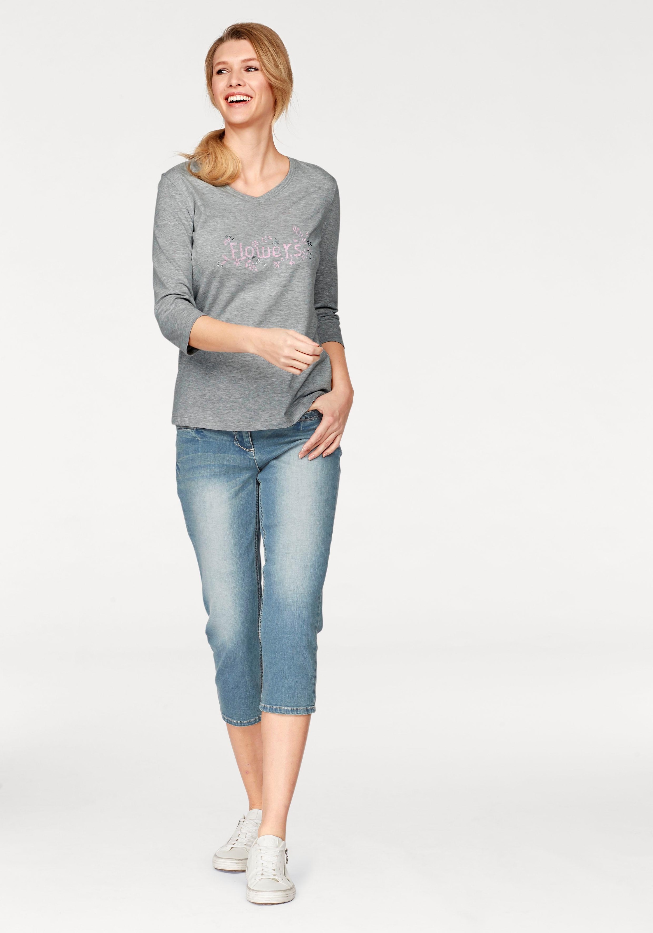 Aniston CASUAL Caprijeans, in Used-Waschung online kaufen bei  Jelmoli-Versand Schweiz