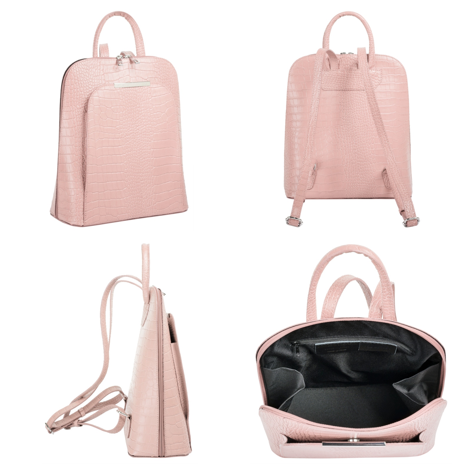 Cluty Cityrucksack, echt Leder, Made in Italy
