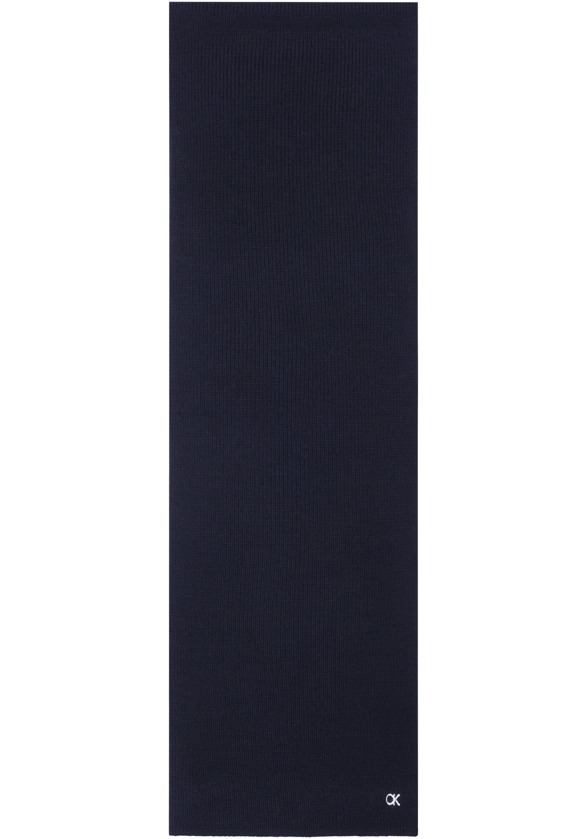 Calvin Klein Schal »CK METAL CHUNKY RIB HW SCARF«, mit Logozeichen