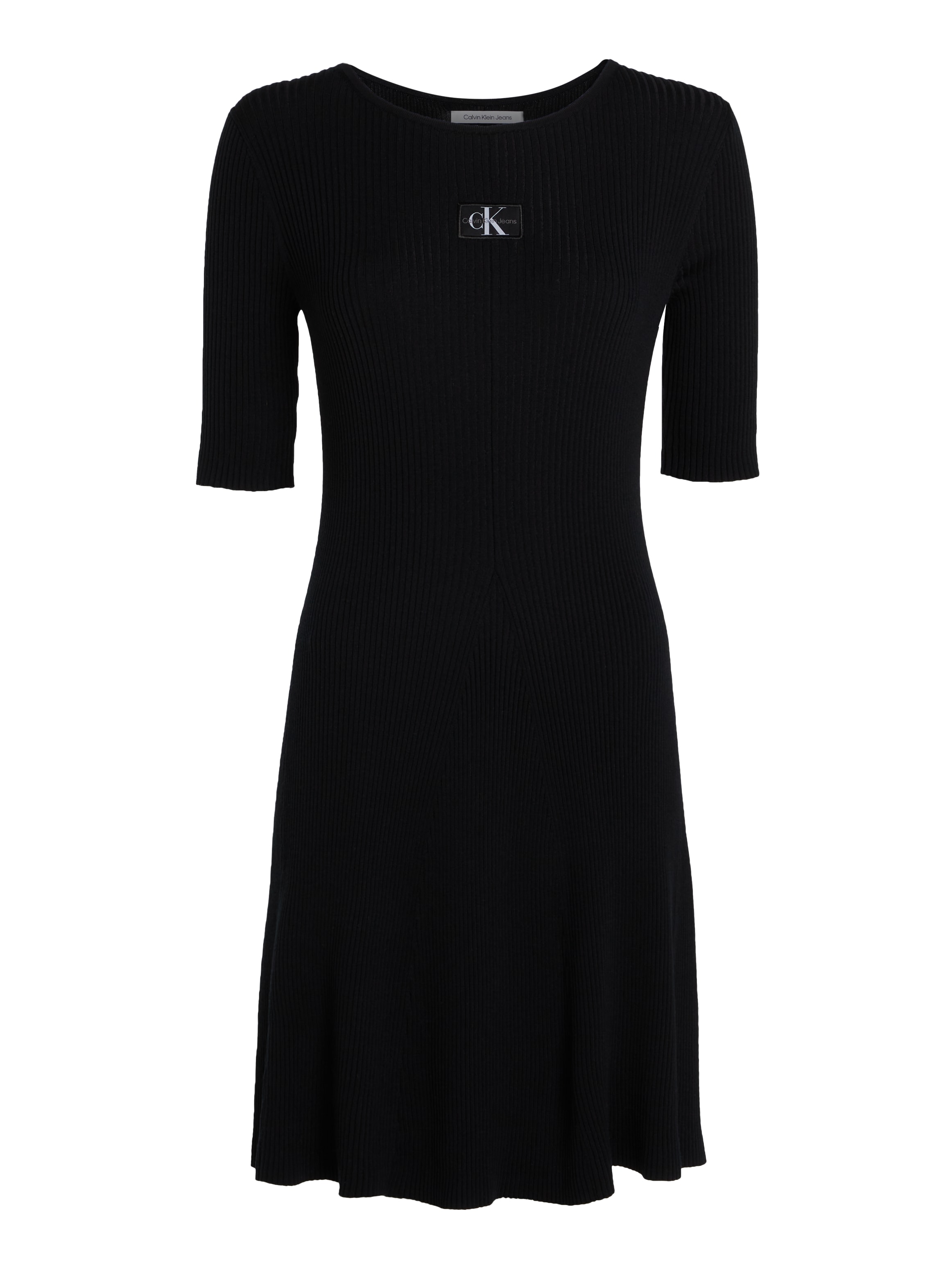 Calvin Klein Jeans Sweatkleid »WOVEN LABEL SS SWEATER DRESS«, mit Logopatch