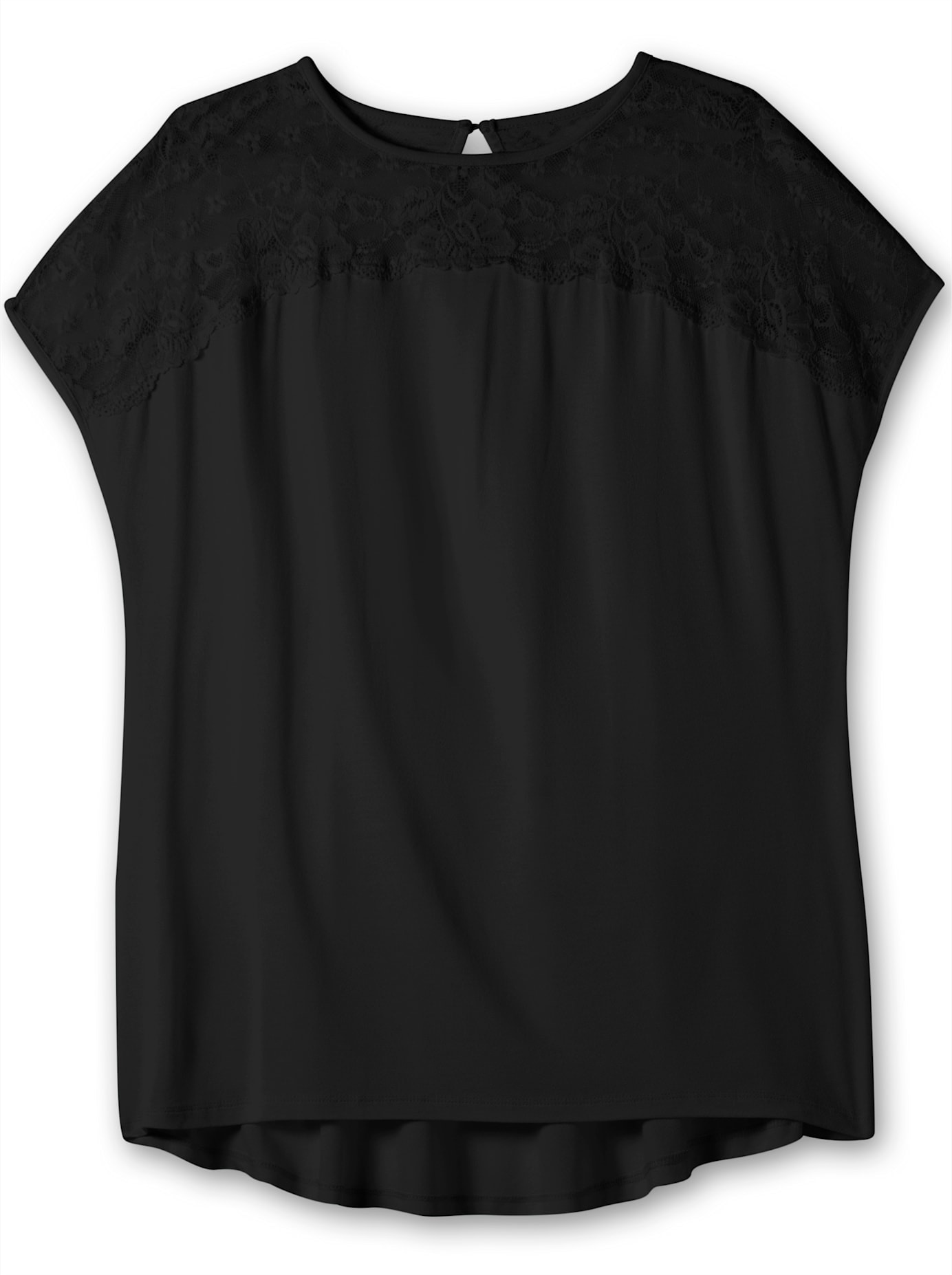 Sheego Spitzenshirt »Spitzenshirt«, (1 tlg.)