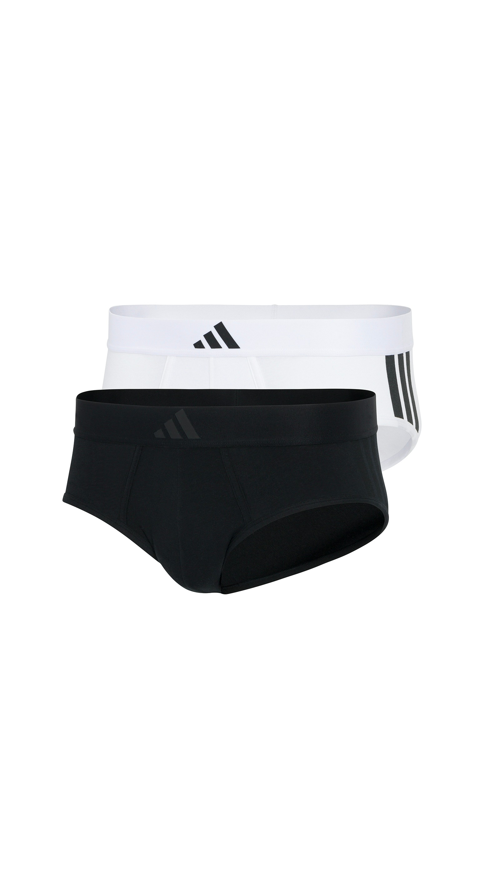 adidas Sportswear Hüftslip »Active Flex Cotton 3 Stripes« 2er Pack, elastischer Logo-Bund, ohne Eingriff, sportliches Design