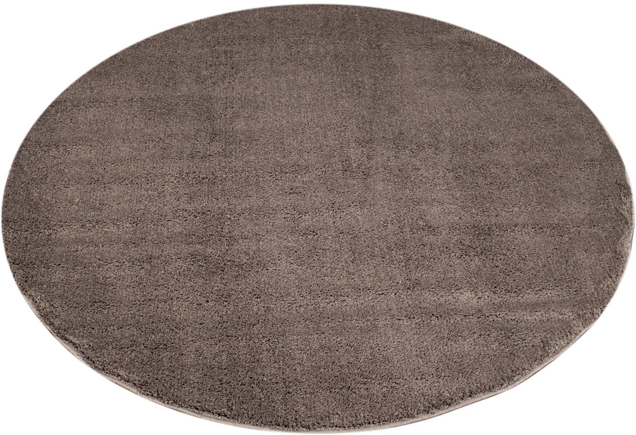 Carpet City Teppich »Softshine 2236«, rund, besonders weich, Uni Farben, ideal für Wohnzimmer & Schlafzimmer