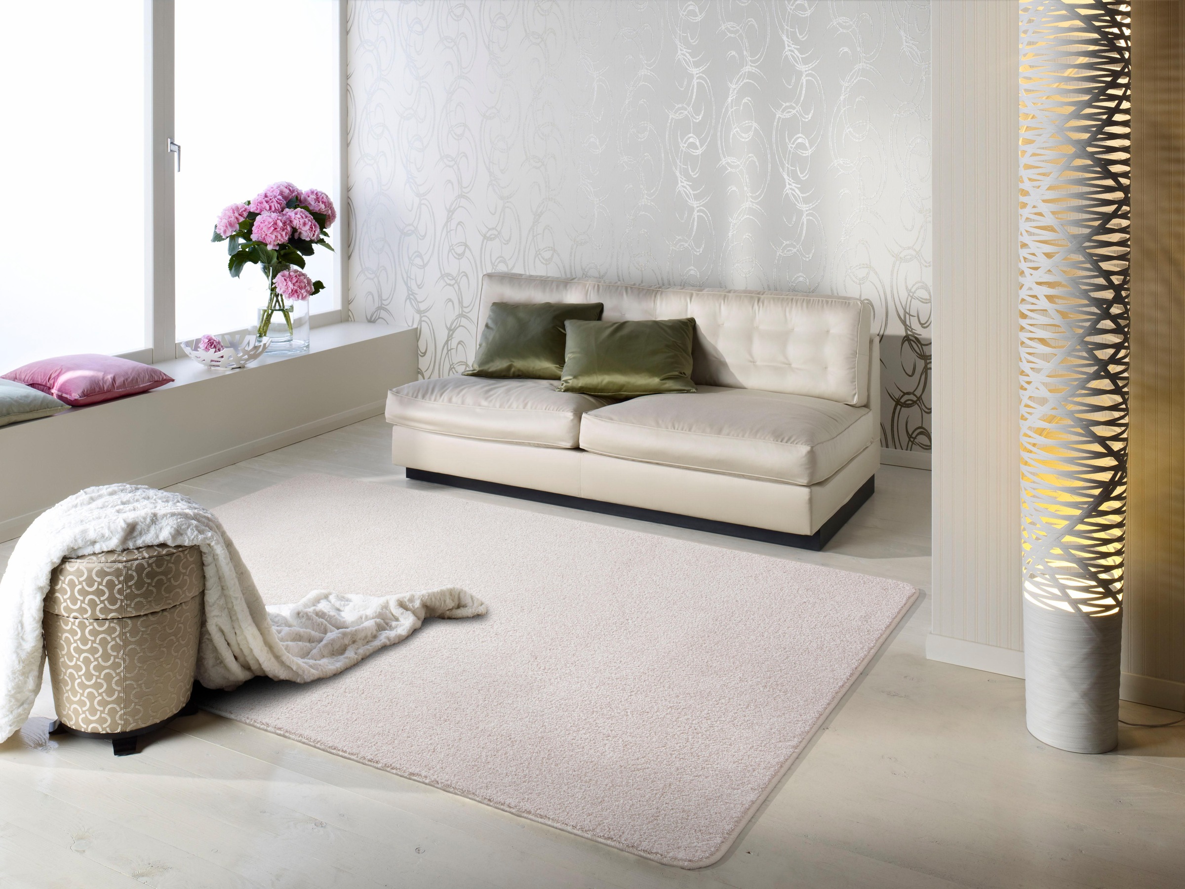 Barbara Becker Teppich »South Beach, Made in Poland«, rechteckig, 8 mm Höhe, Uni Farben, weich & kuschelig, Wohnzimmer