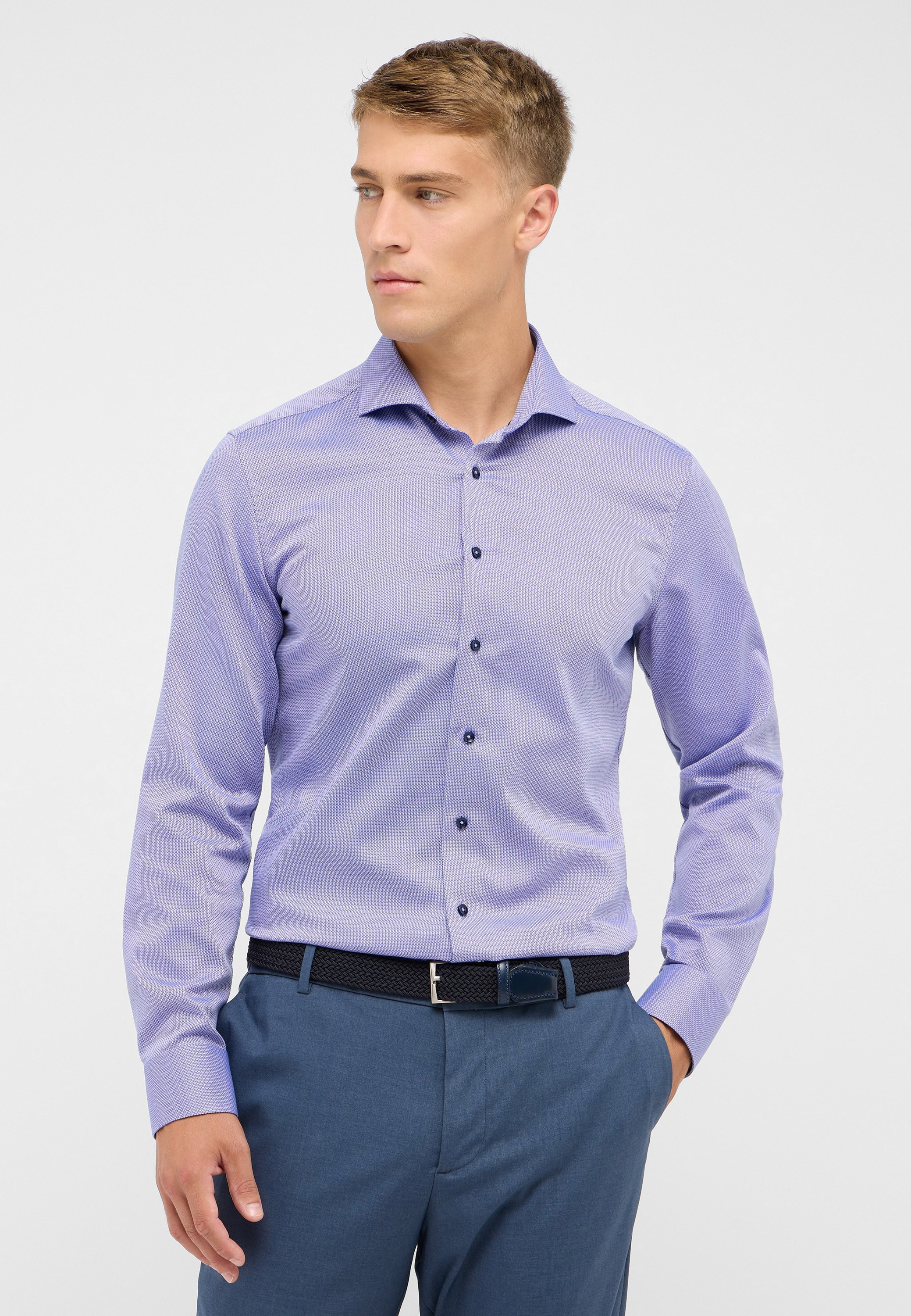 Eterna Langarmhemd »SLIM FIT« NON IRON (bügelfrei)