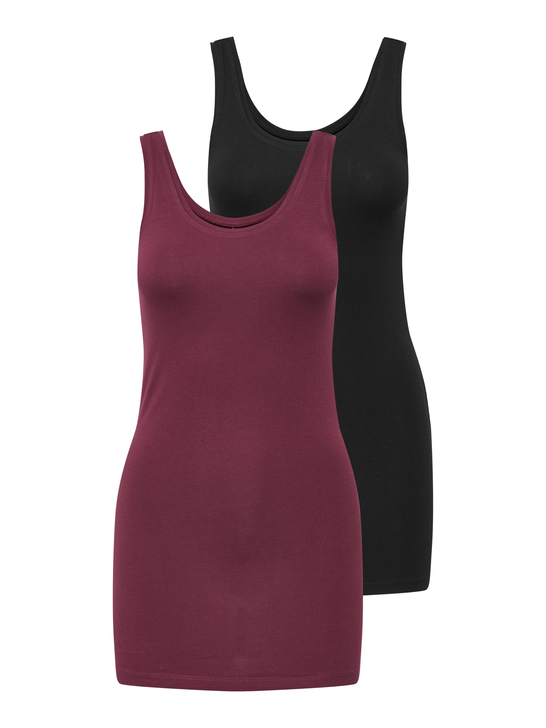 ONLY Tanktop »ONLLIVE LOVE NEW LONG TT 2PACK NOOS«, (Packung, 2er-Pack)