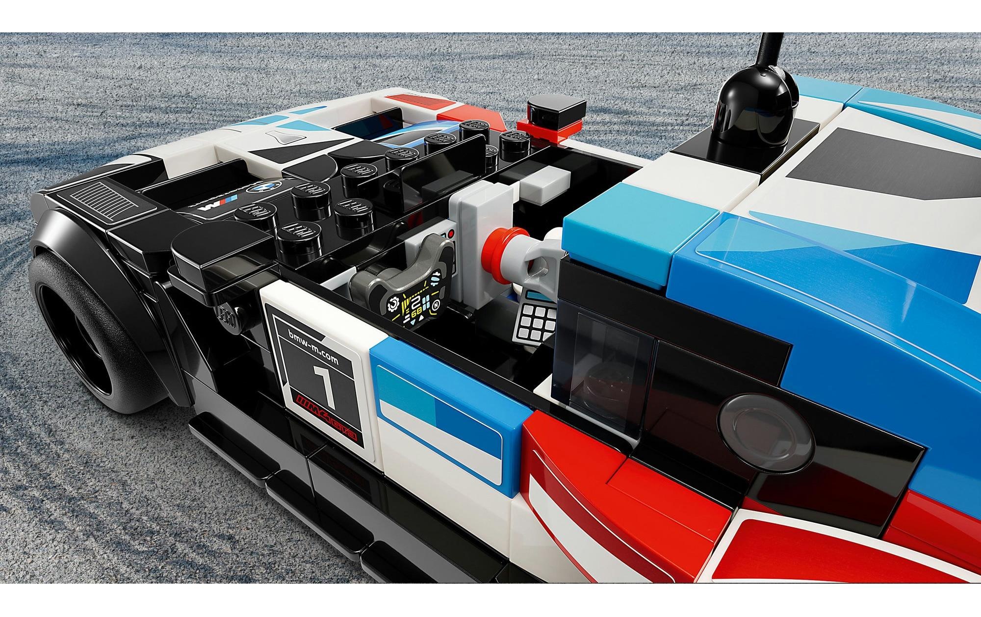 LEGO® Spielbausteine »Speed Champions BMW M4 GT3 & BMW M Hybrid V8 Rennwagen«, (676 St.)