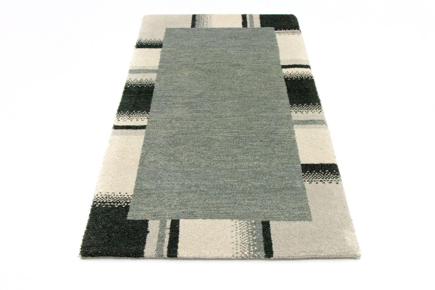 morgenland | Wollteppich rechteckig, kaufen handgeknüpft Teppich »Gabbeh silber«, online handgeknüpft Jelmoli-Versand