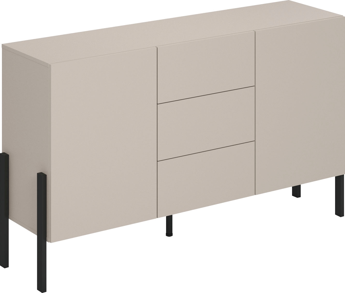 Sideboard »Jukon, Breite 150 bzw.180 cm, moderne grifflose Kommode«, Schubladenschrank...