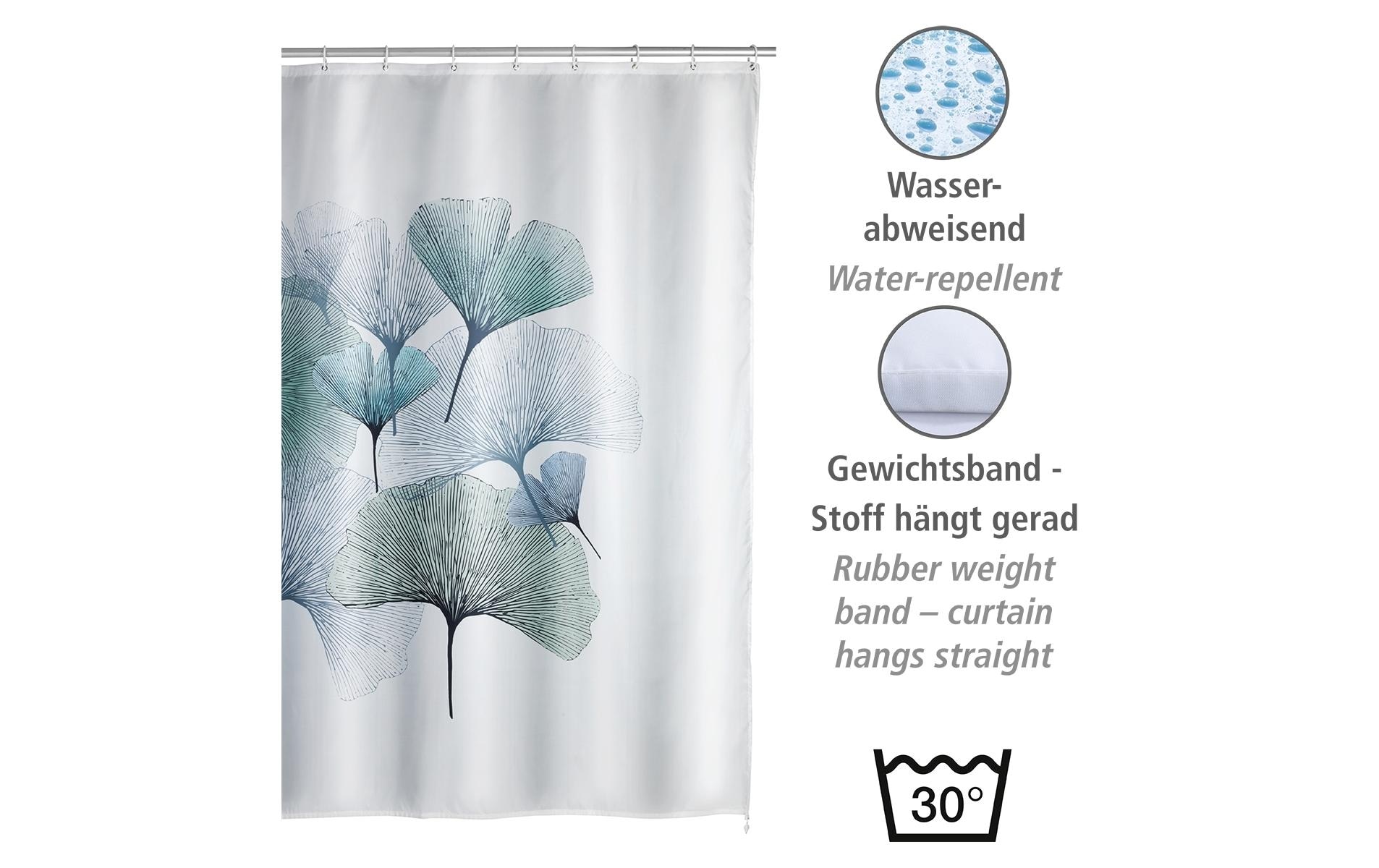 WENKO Duschvorhang »Ginkgo Anti-Schimmel«