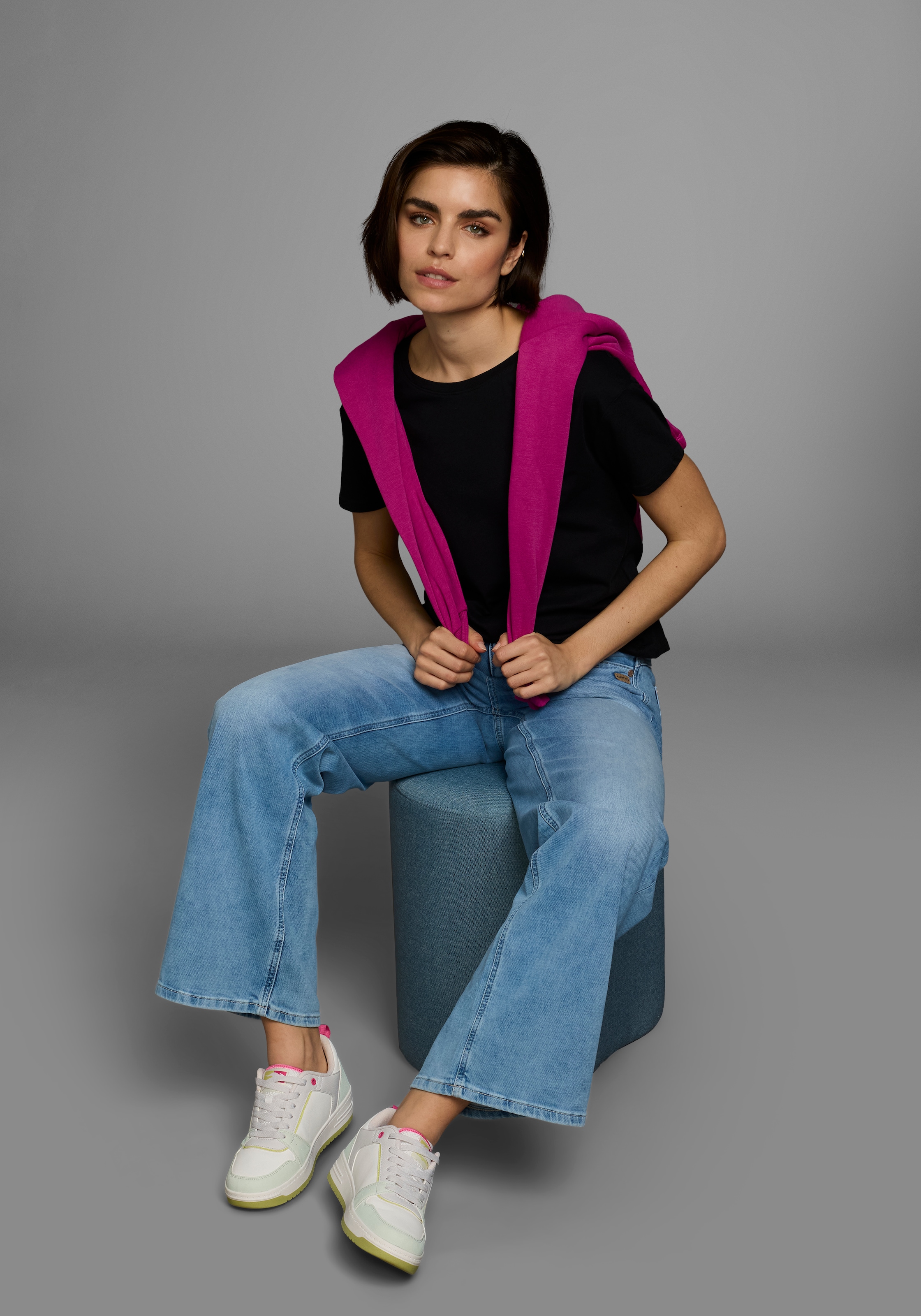 AJC T-Shirt, oversize Passform, Basic, aus Baumwolle