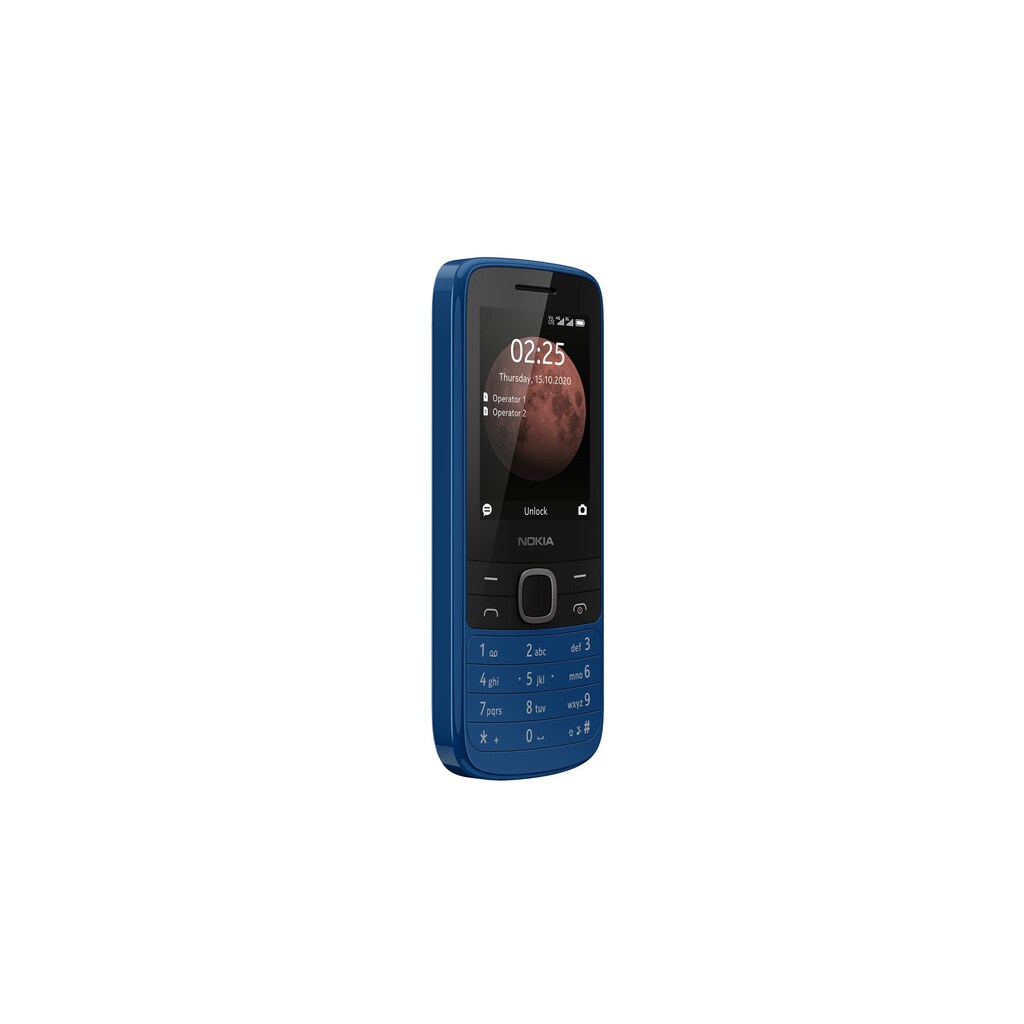 Nokia Smartphone »225, 4G Blau«, Blau, 6,1 cm/2,4 Zoll, 0,128 GB Speicherplatz