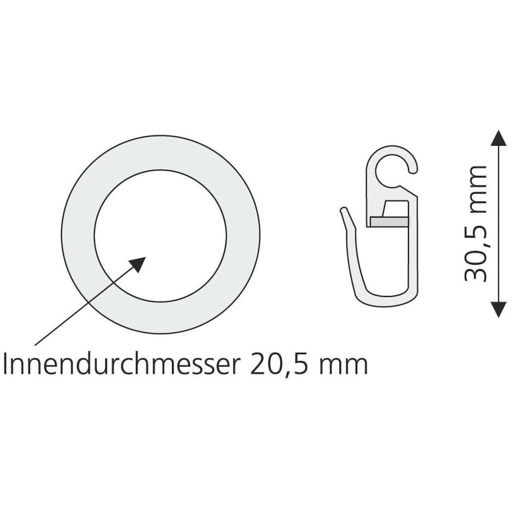 Liedeco Gardinenring, (8 St.)